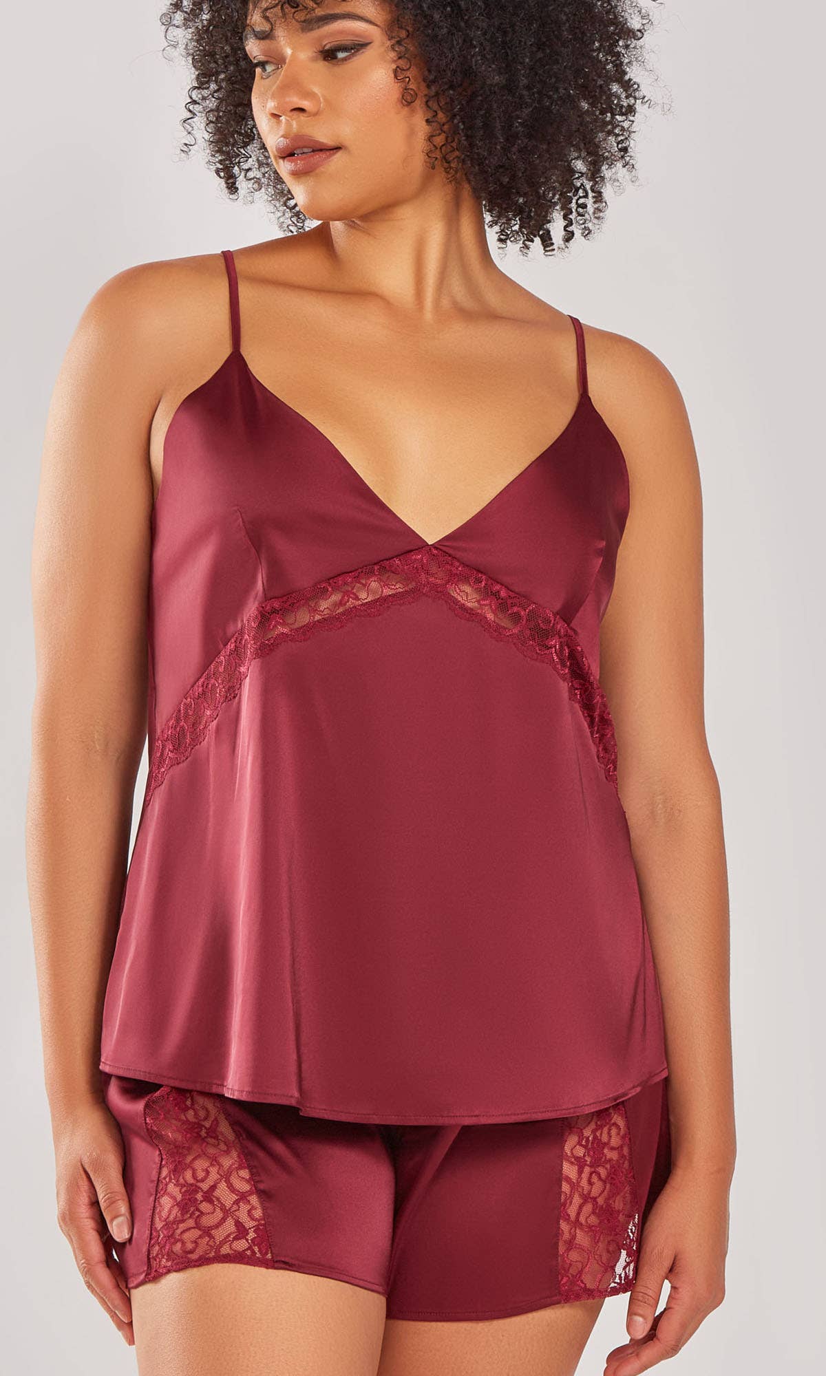 Layla Stretch Satin Lace Cut Out Long Gown