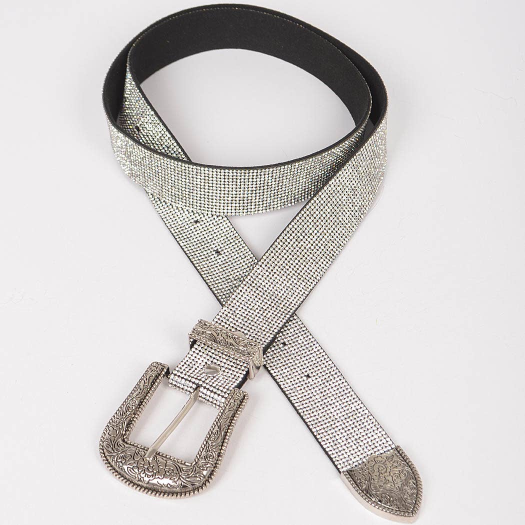 Rhinestone Multi Metal Plus Size Belt