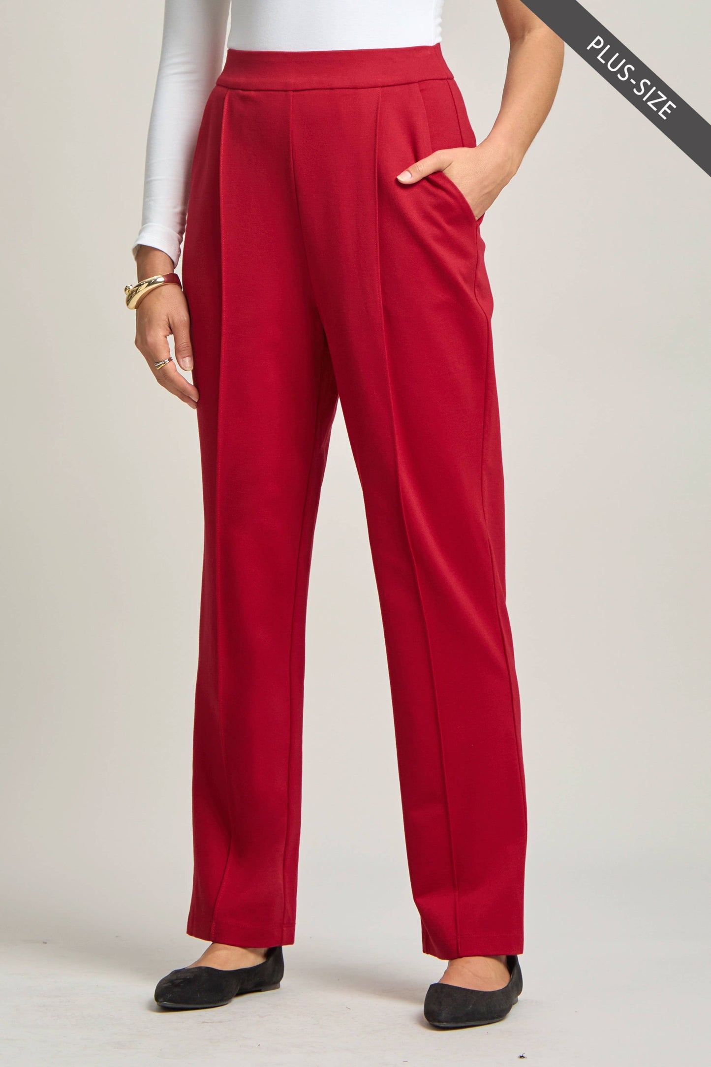 PLUS SIZE Magic High-Rise Barrel Pants