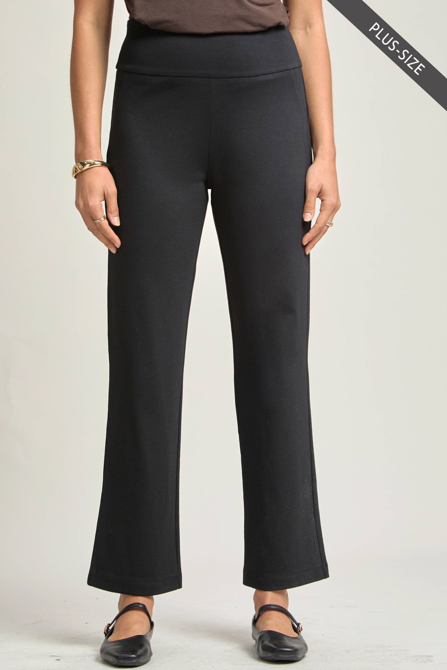 PLUS SIZE Magic High Slim Straight Pants MDS-STRAIGHTP