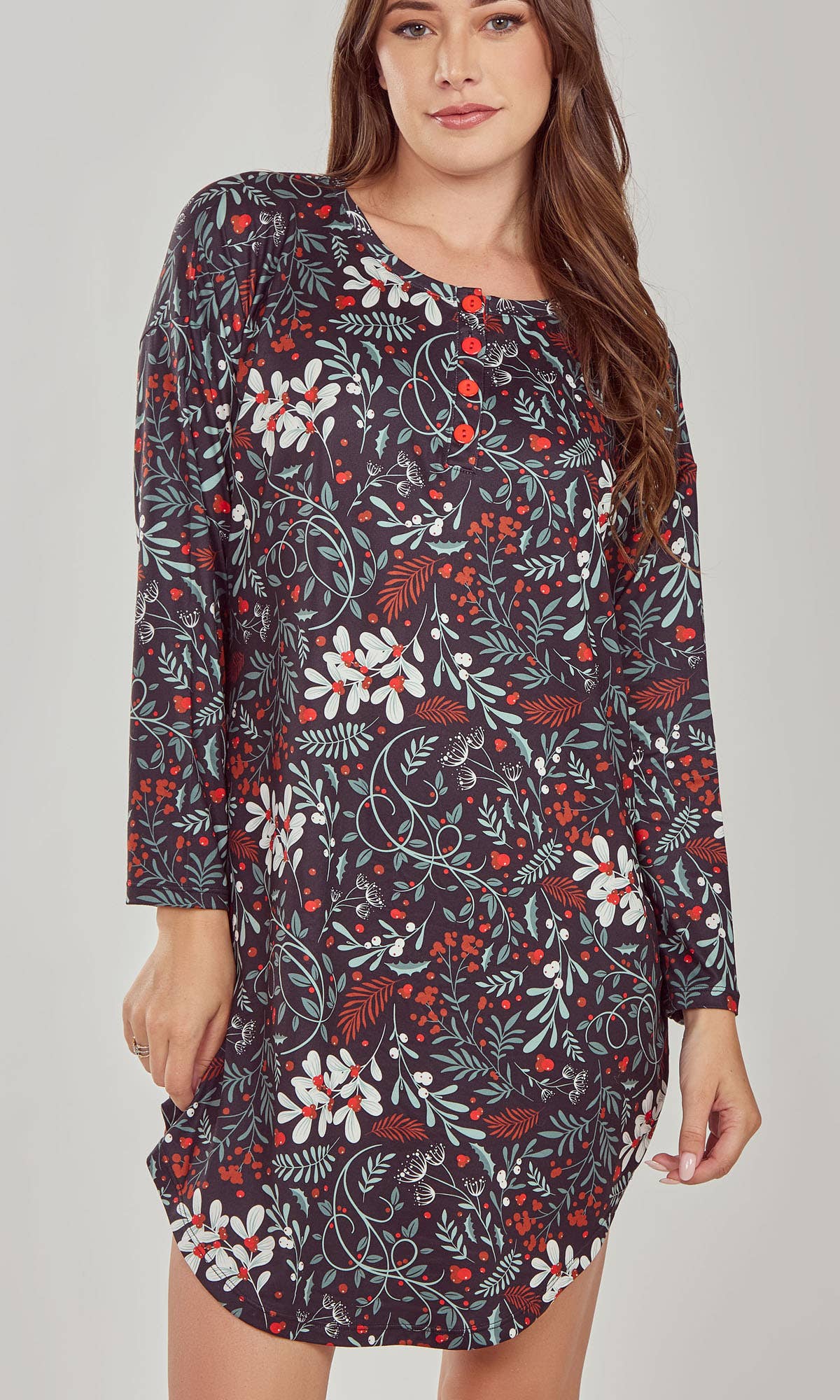 Holly Plus Size Soft Floral Sleep-Lounge Pant Set