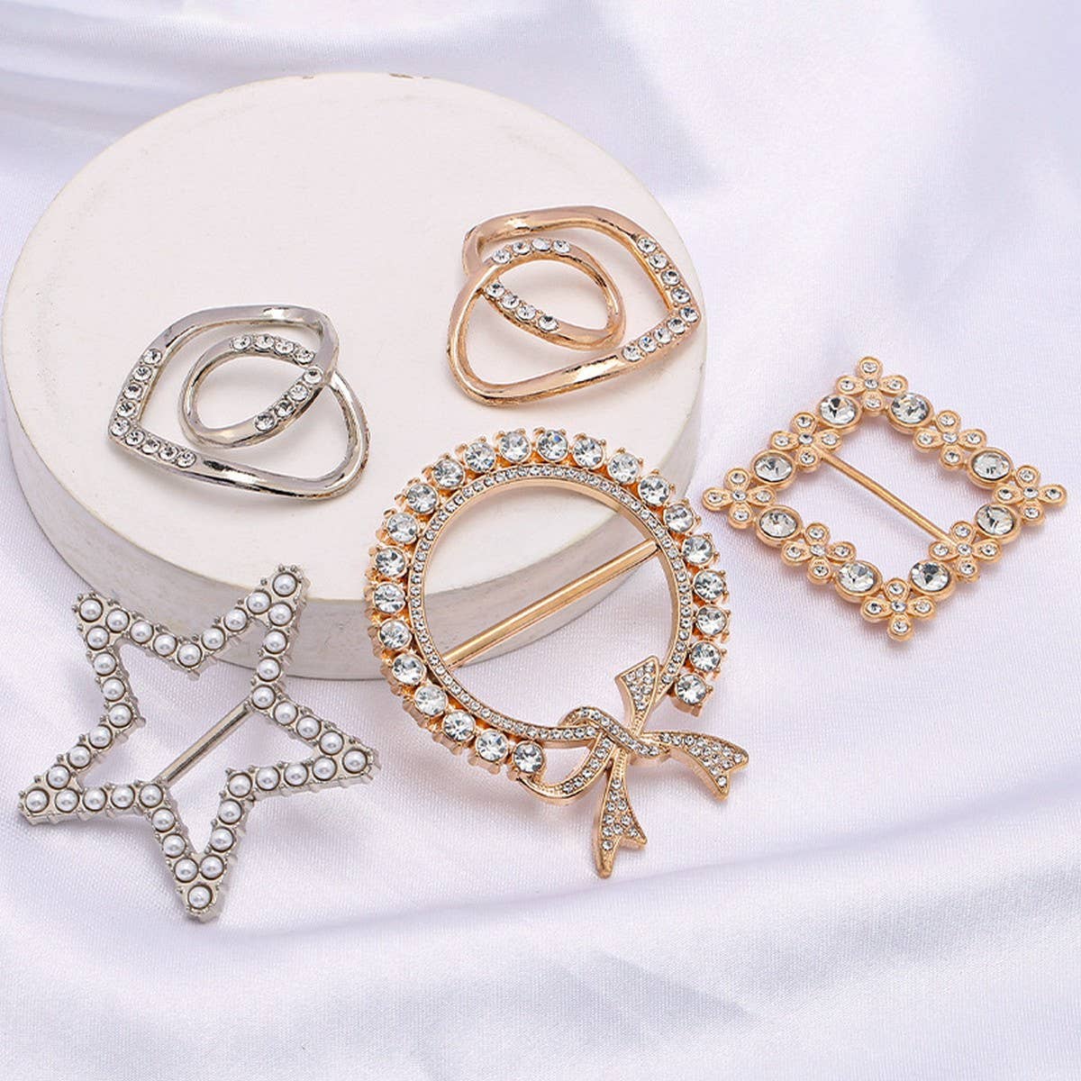 METAL RING SIMPLE SCARF RING WITH NO UPKEEP_CWMM2162