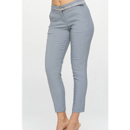 PLUS SIZE BELTED MILLENIUM TROUSERS