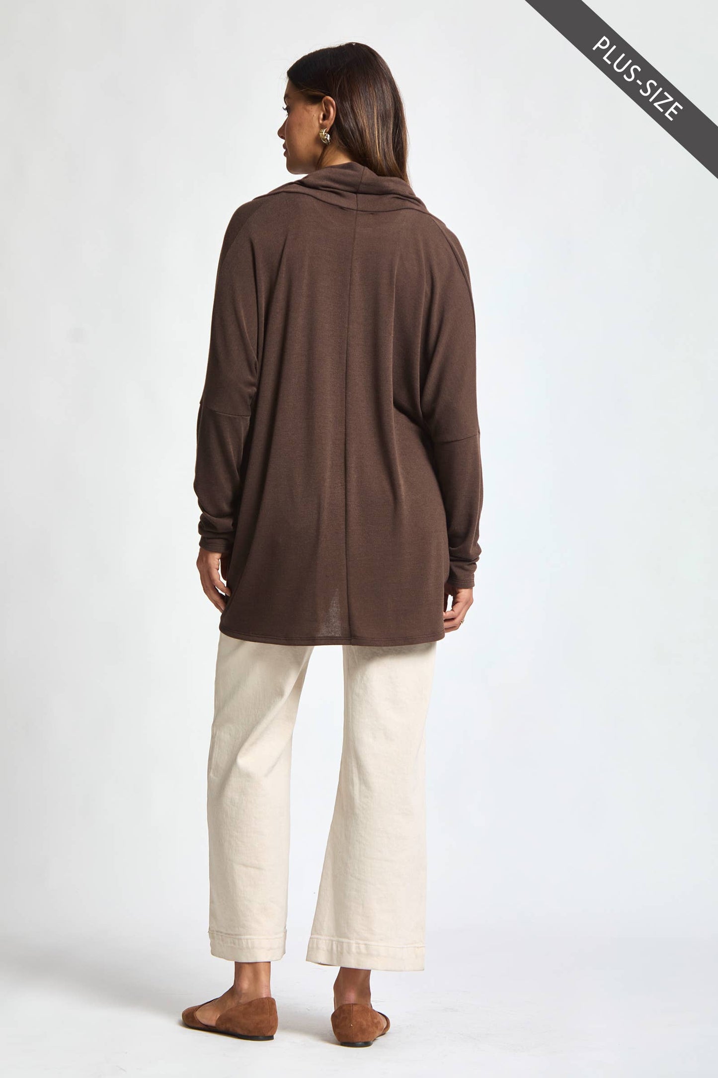 PLUS SIZE Soft Drape Hacci Wrap