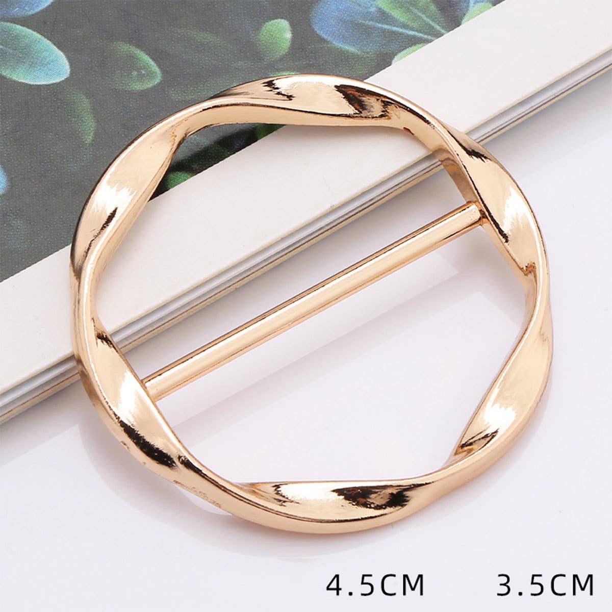 METAL RING SIMPLE SCARF RING WITH NO UPKEEP_CWMM2162