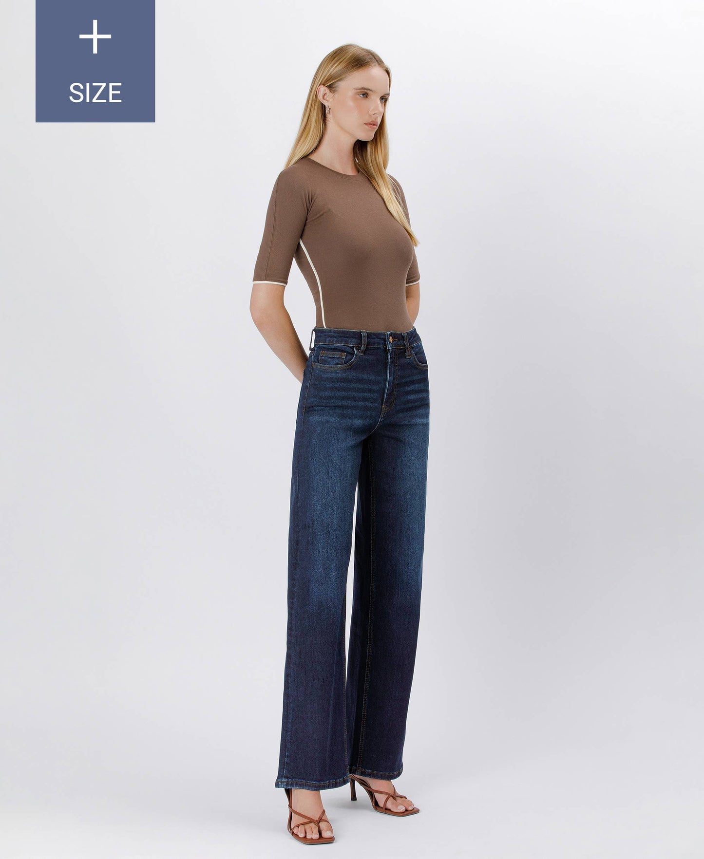 PLUS SIZE 90'S VINTAGE SUPER HIGH RISE LOOSE JEANS LV1207-P