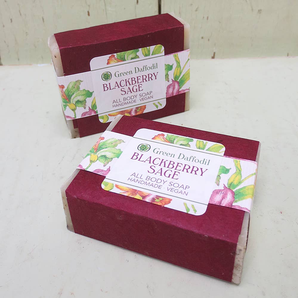Blackberry Sage Natural Handmade Bar Soap - Fruity