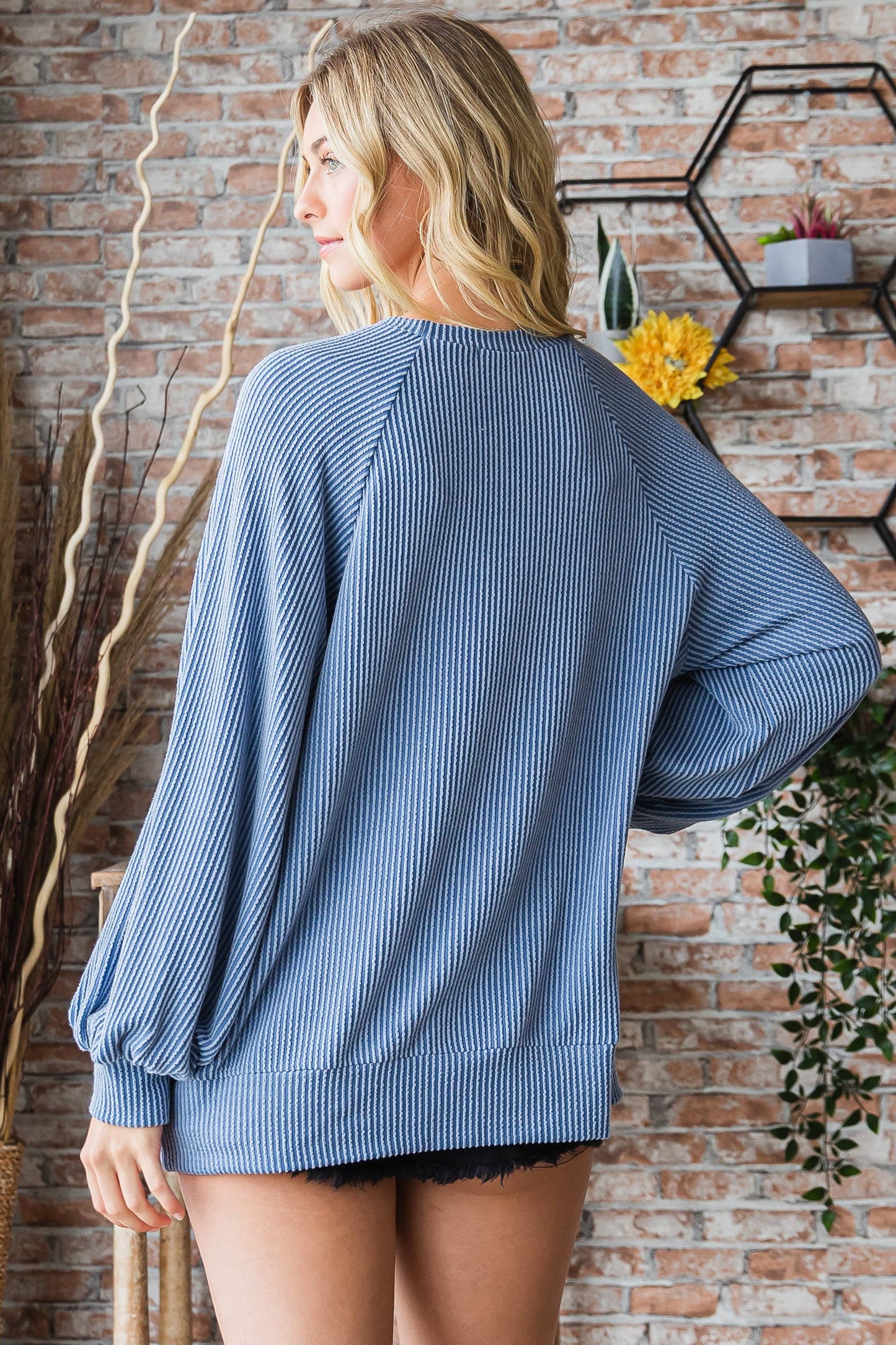 Plus oversize raglan sleeve top-PLT10655A