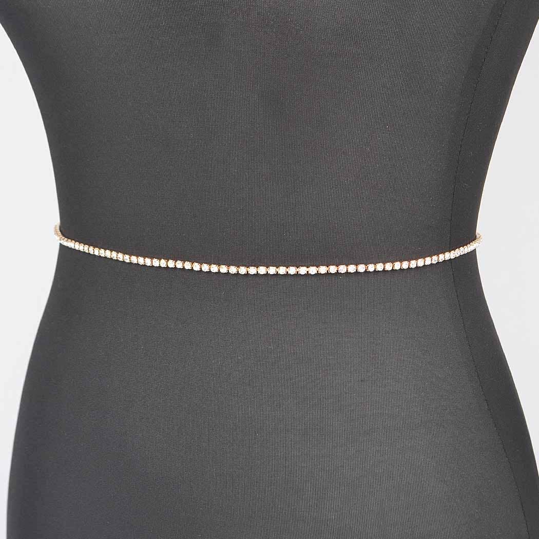 Rhinestone Plus Size Chain Belt