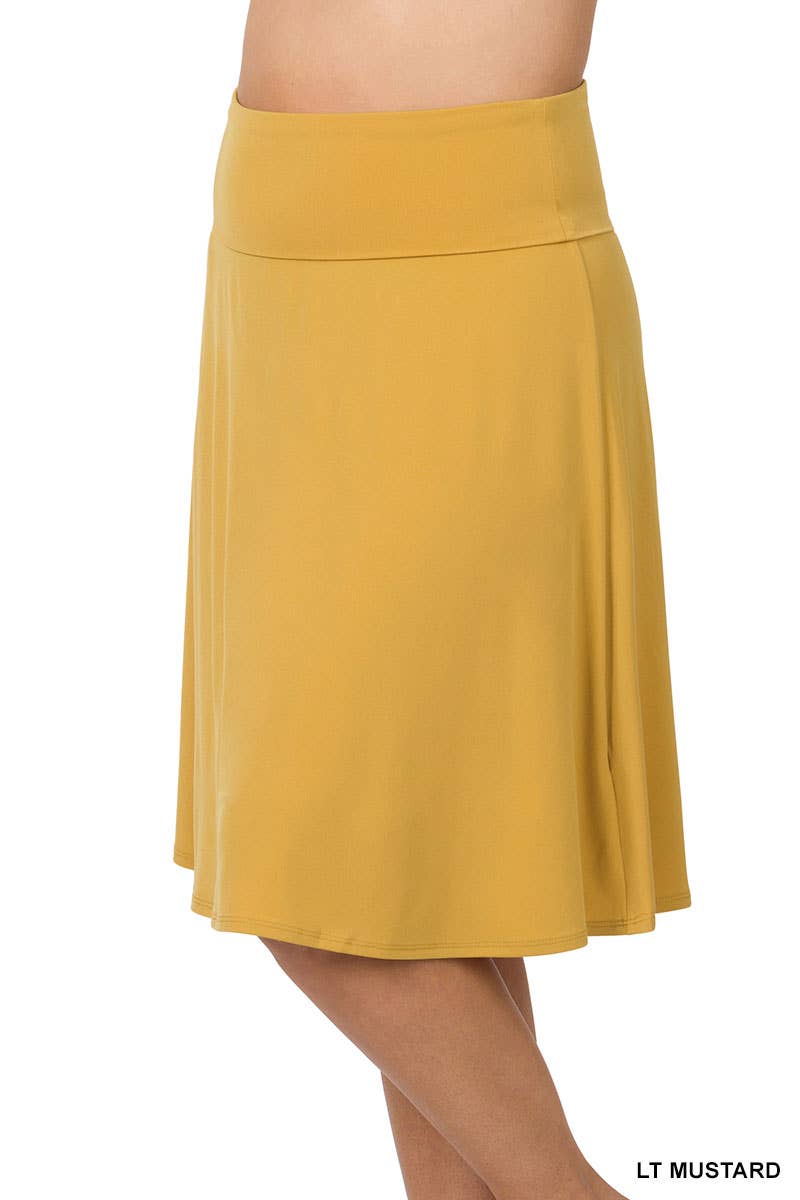 `.SI-21868 Plus ITY Flared Skirt