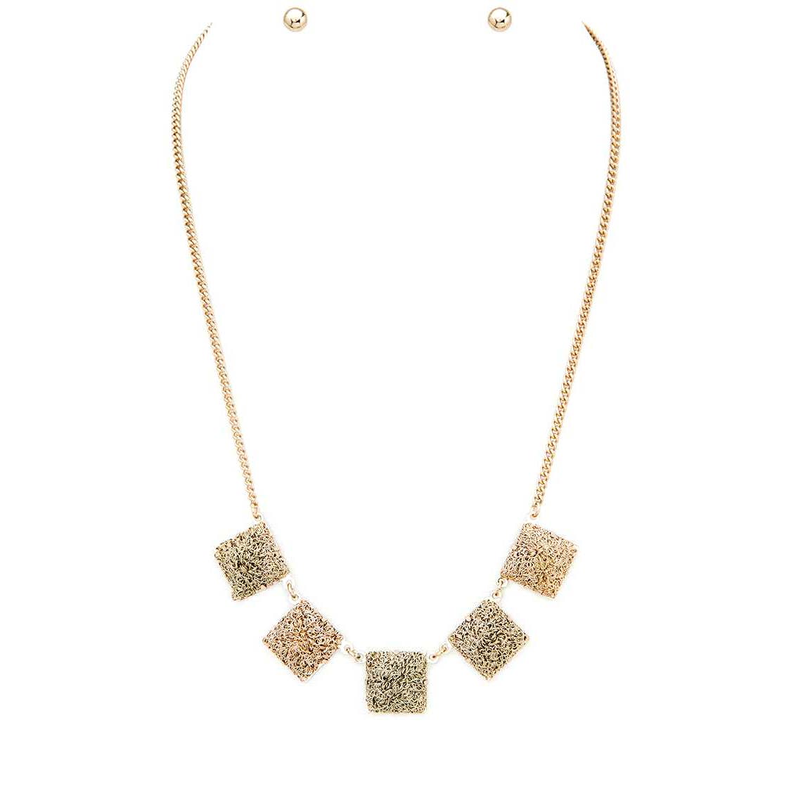 Square Metallic Necklace