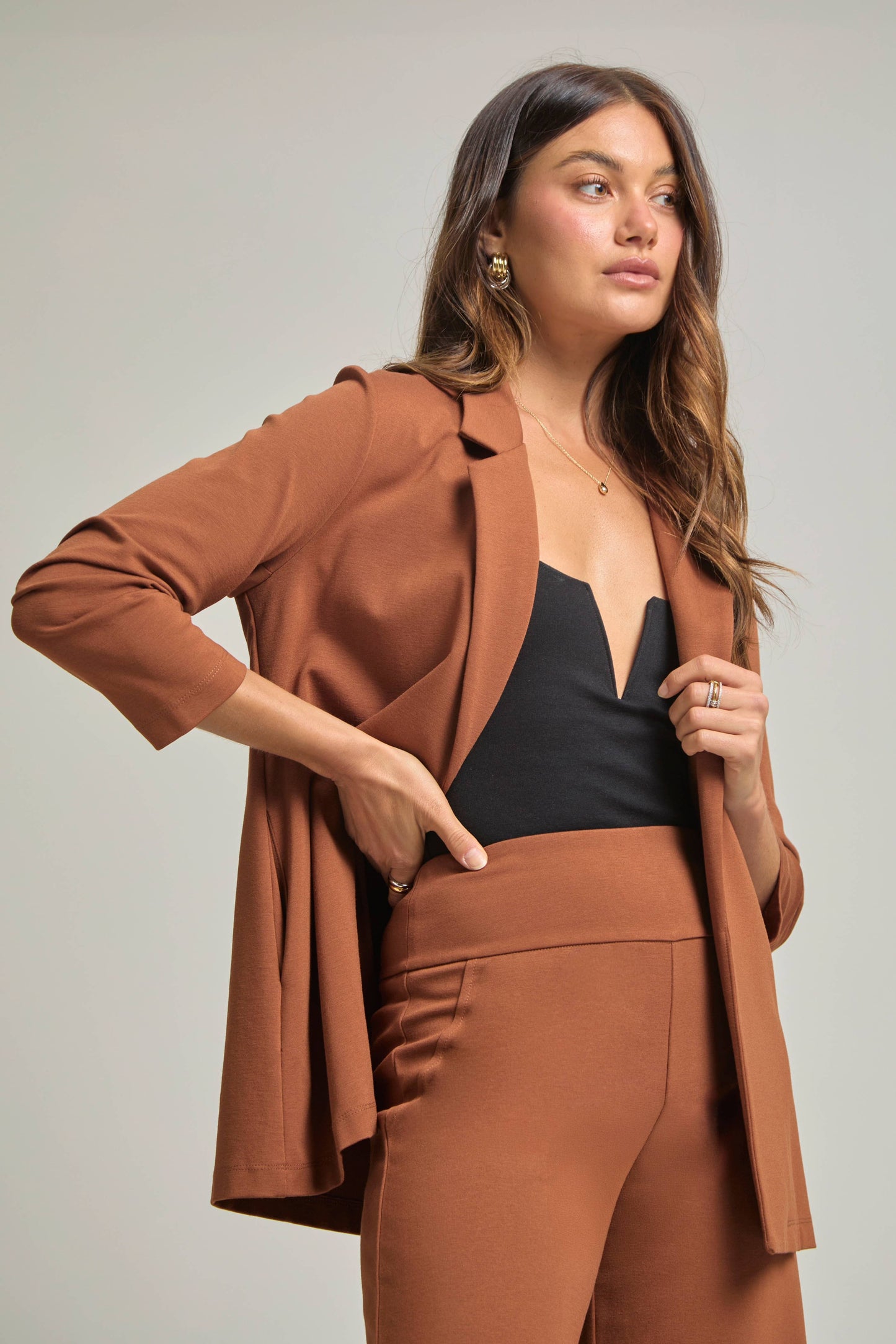 PLUS SIZE Magic 3/4 Sleeve Blazer