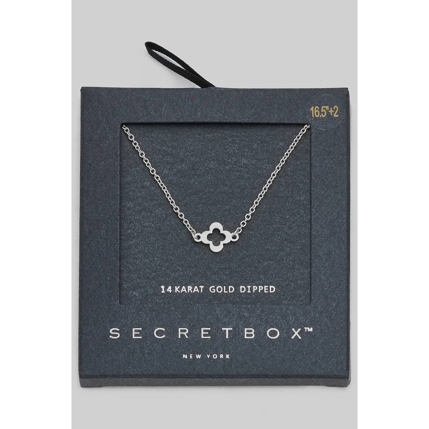 GOLD OR SILVER DIPPED SHAMROCK PENDANT NECKLACE