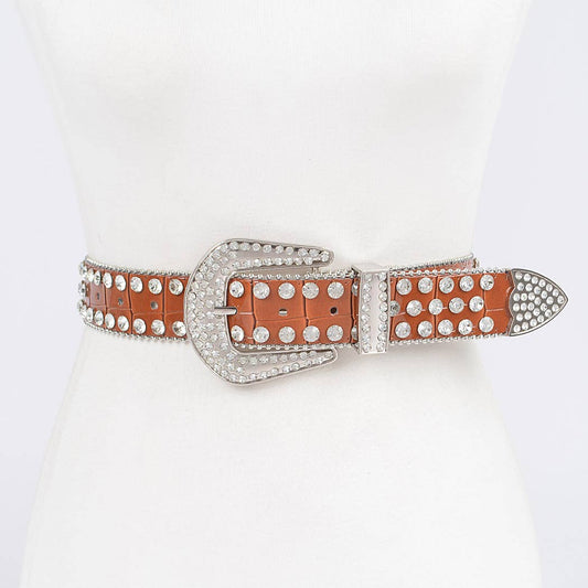 Multi Metal Stone Studded Belt