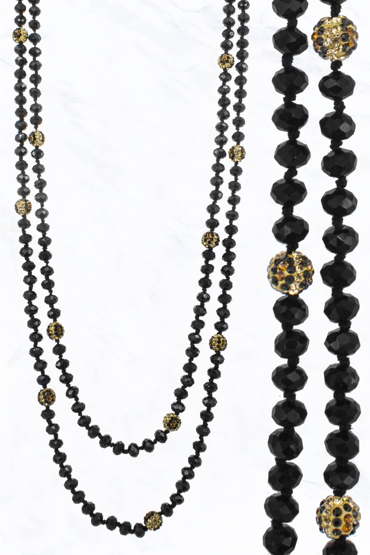 Bead and Leo Stone Ball Necklace