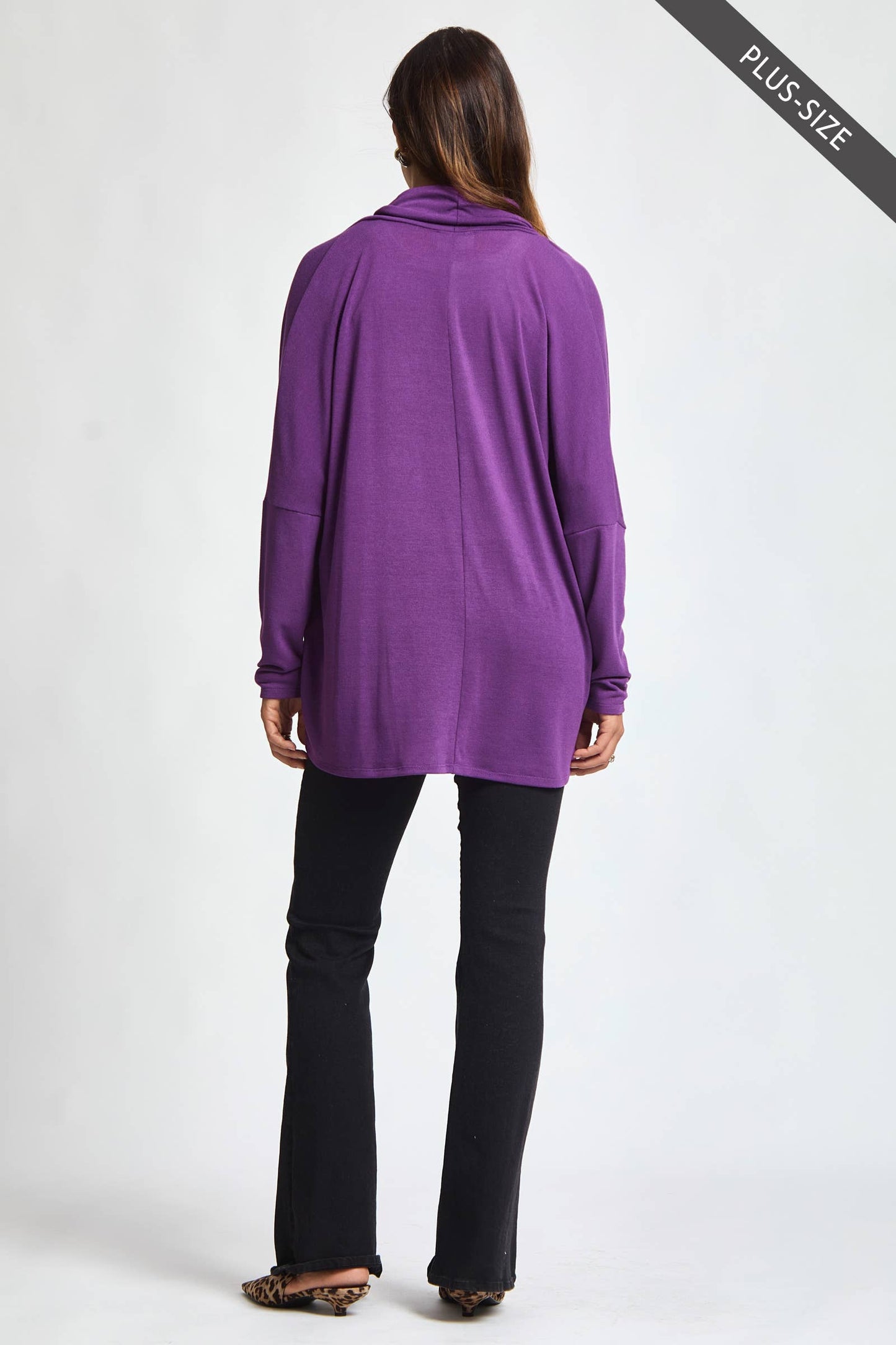 PLUS SIZE Soft Drape Hacci Wrap