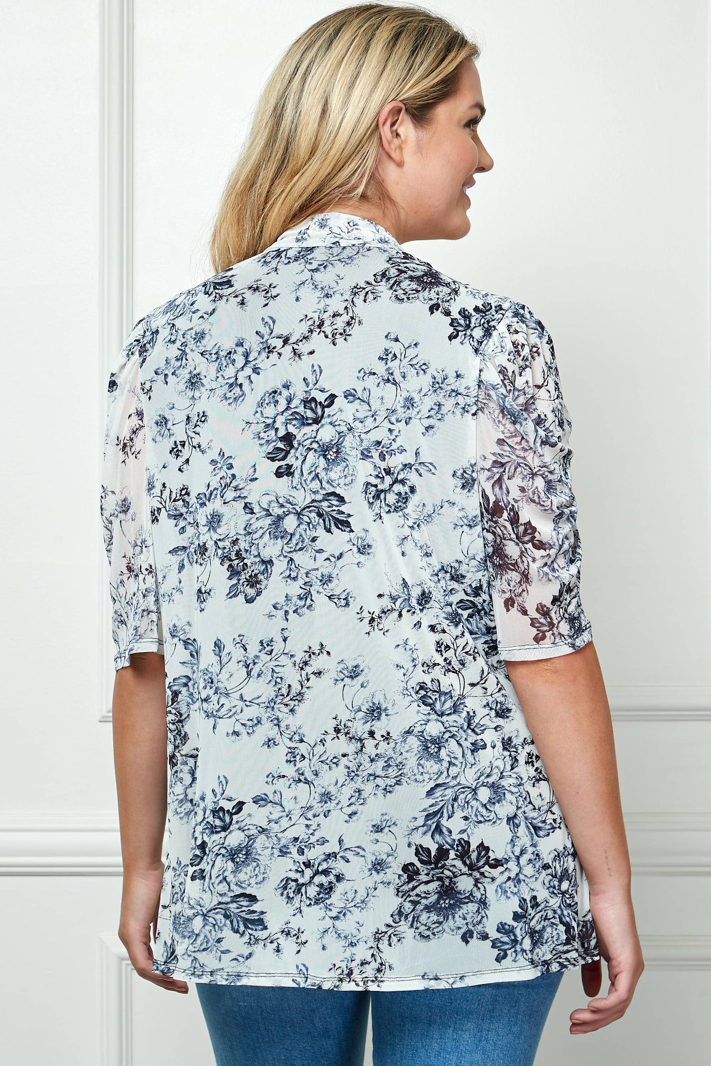 PLUS SIZE ONE PIECE  BLOUSE WITH BUILT IN TANK TOP