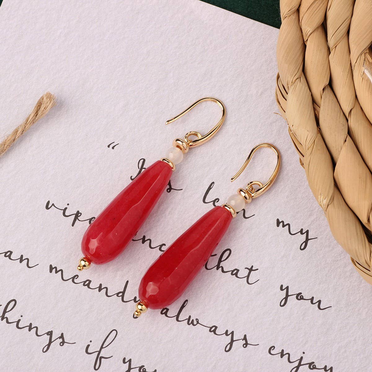 HIGH-GRADE NATURAL STONE WOVEN COLORFUL EARRINGS_CWAJE3983