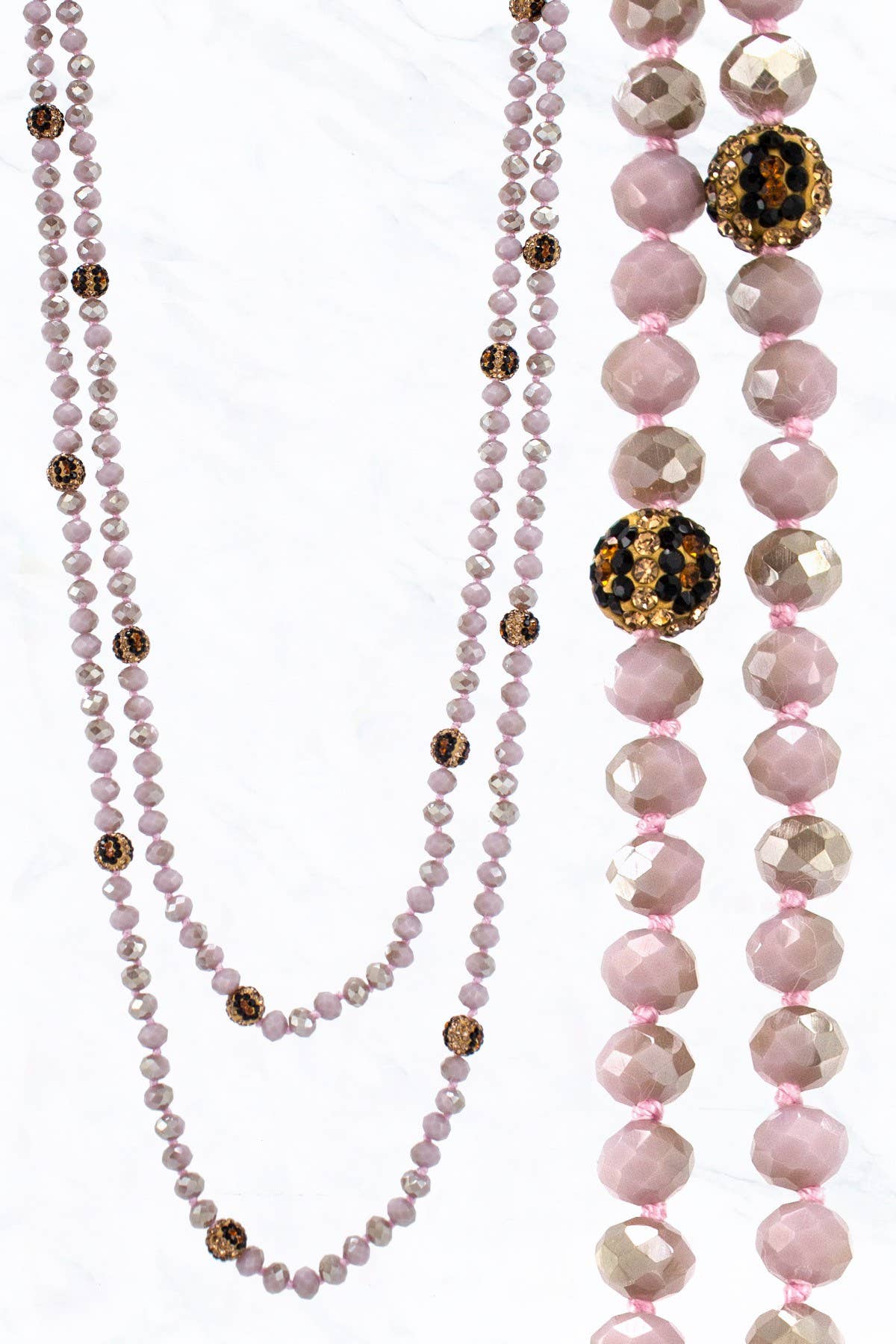 Bead and Leo Stone Ball Necklace