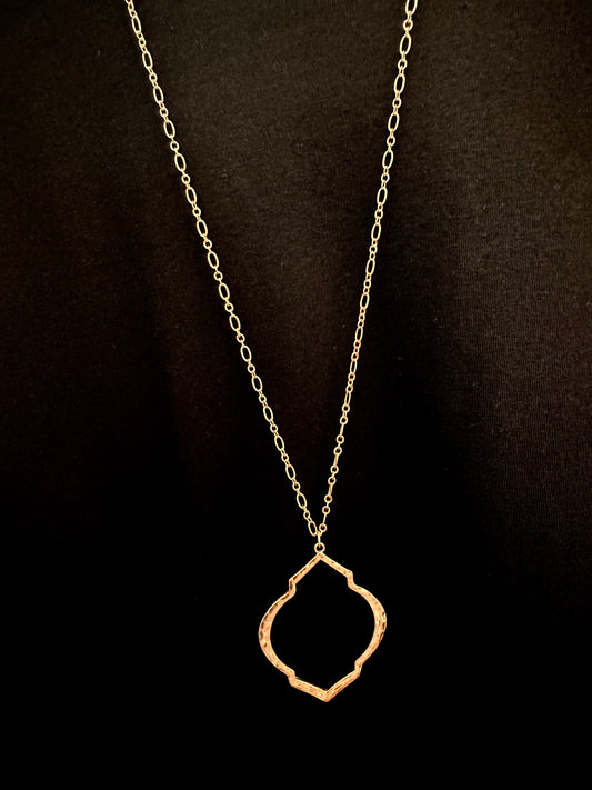 Open Hexagonalefoil Necklace