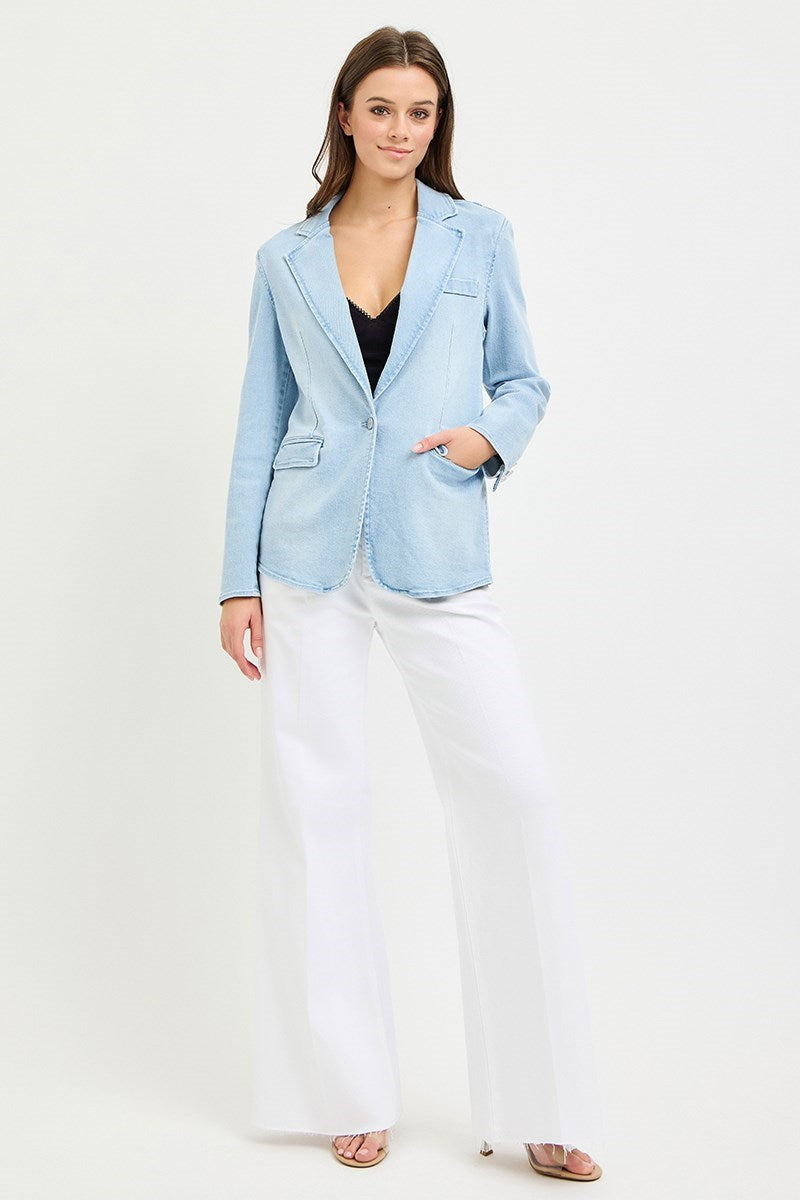 Risen Jeans Light Denim Blazer
