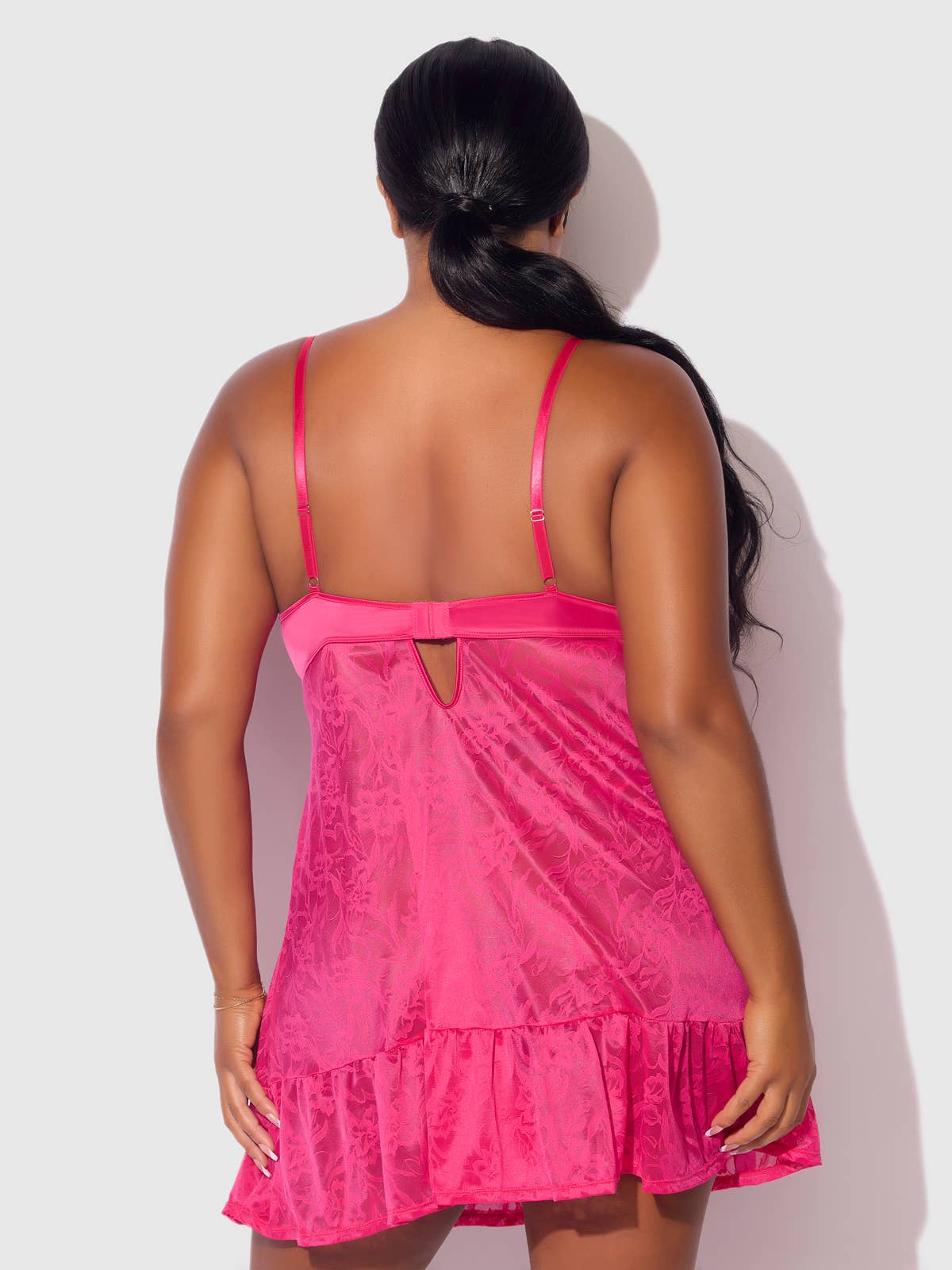 FLORA LACE BABYDOLL & G-STRING SET