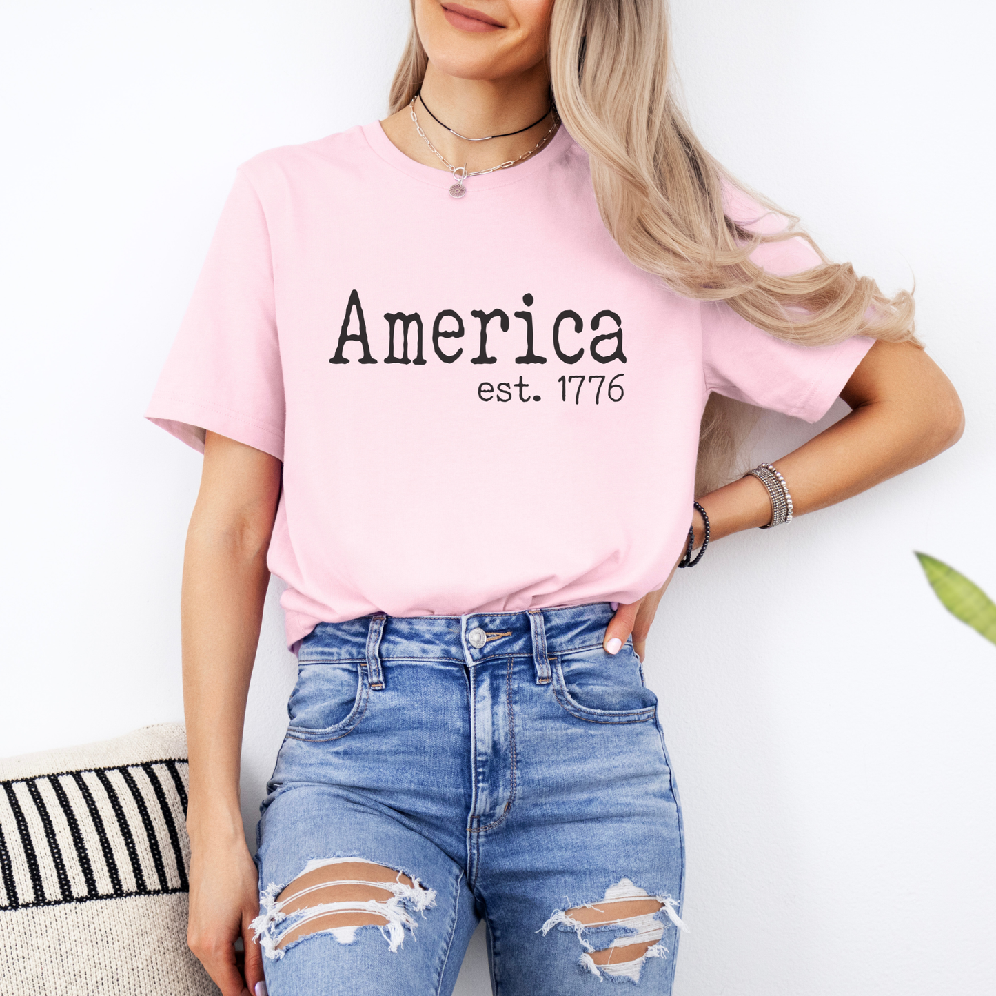 Typography America 1776 Graphic Tee | July 4th