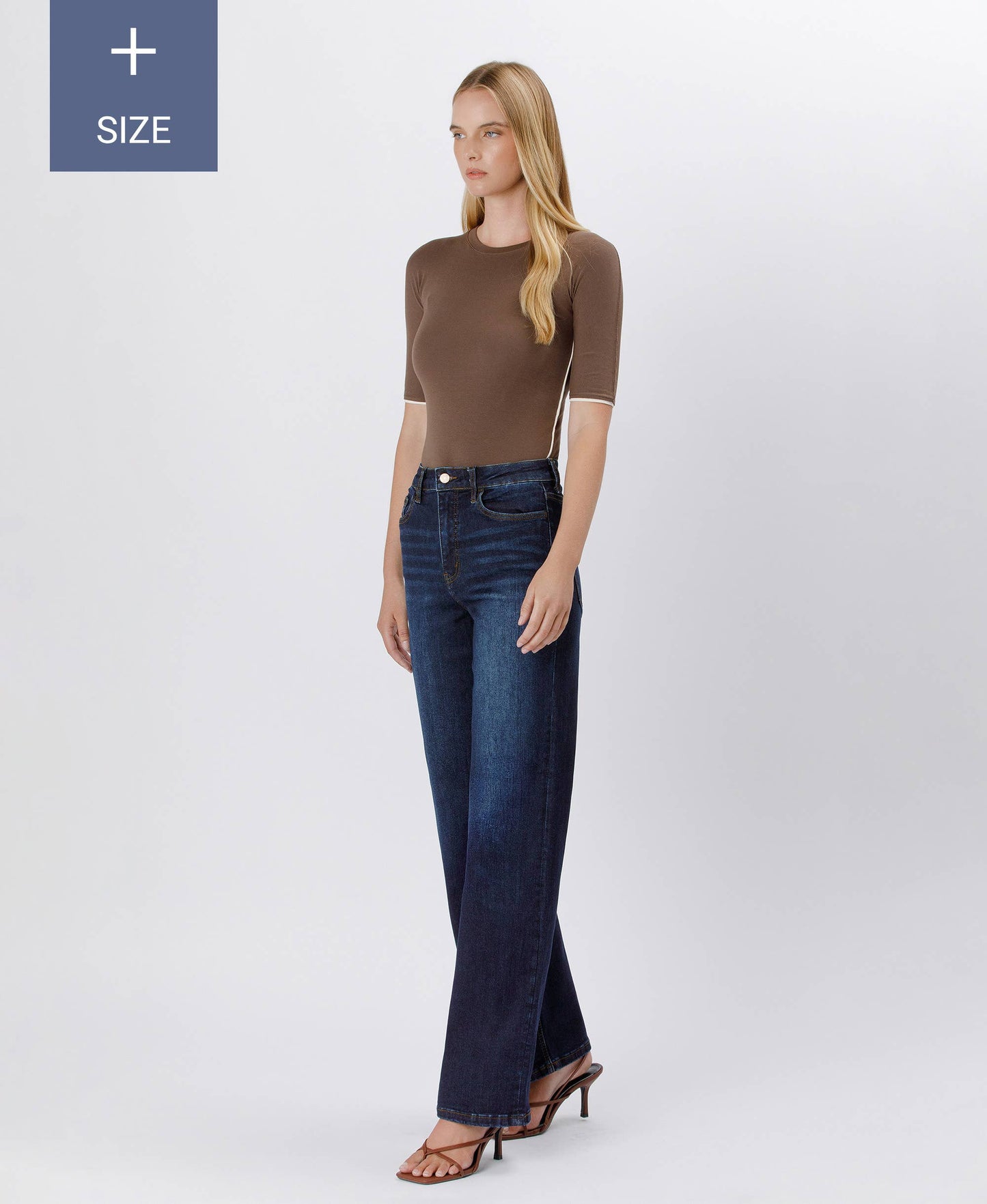 PLUS SIZE 90'S VINTAGE SUPER HIGH RISE LOOSE JEANS LV1207-P