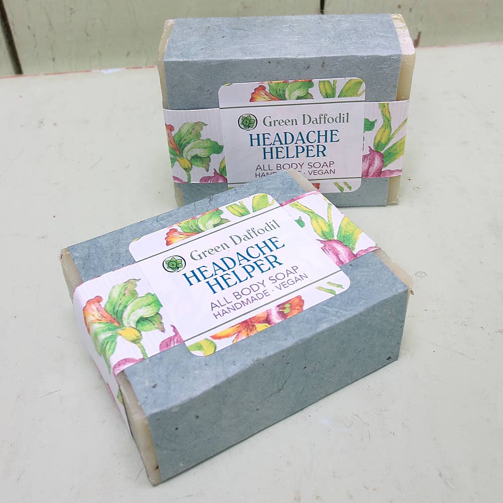 Headache Helper Natural Handmade Bar Soap - Aromatherapy