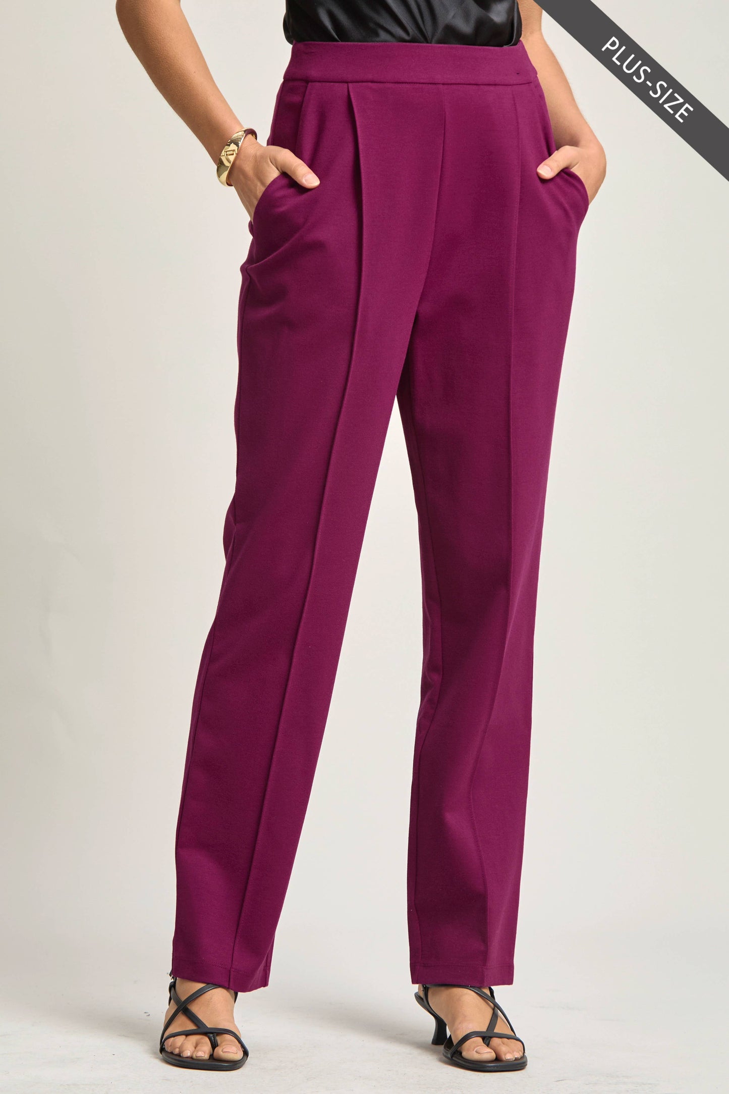 PLUS SIZE Magic High-Rise Barrel Pants