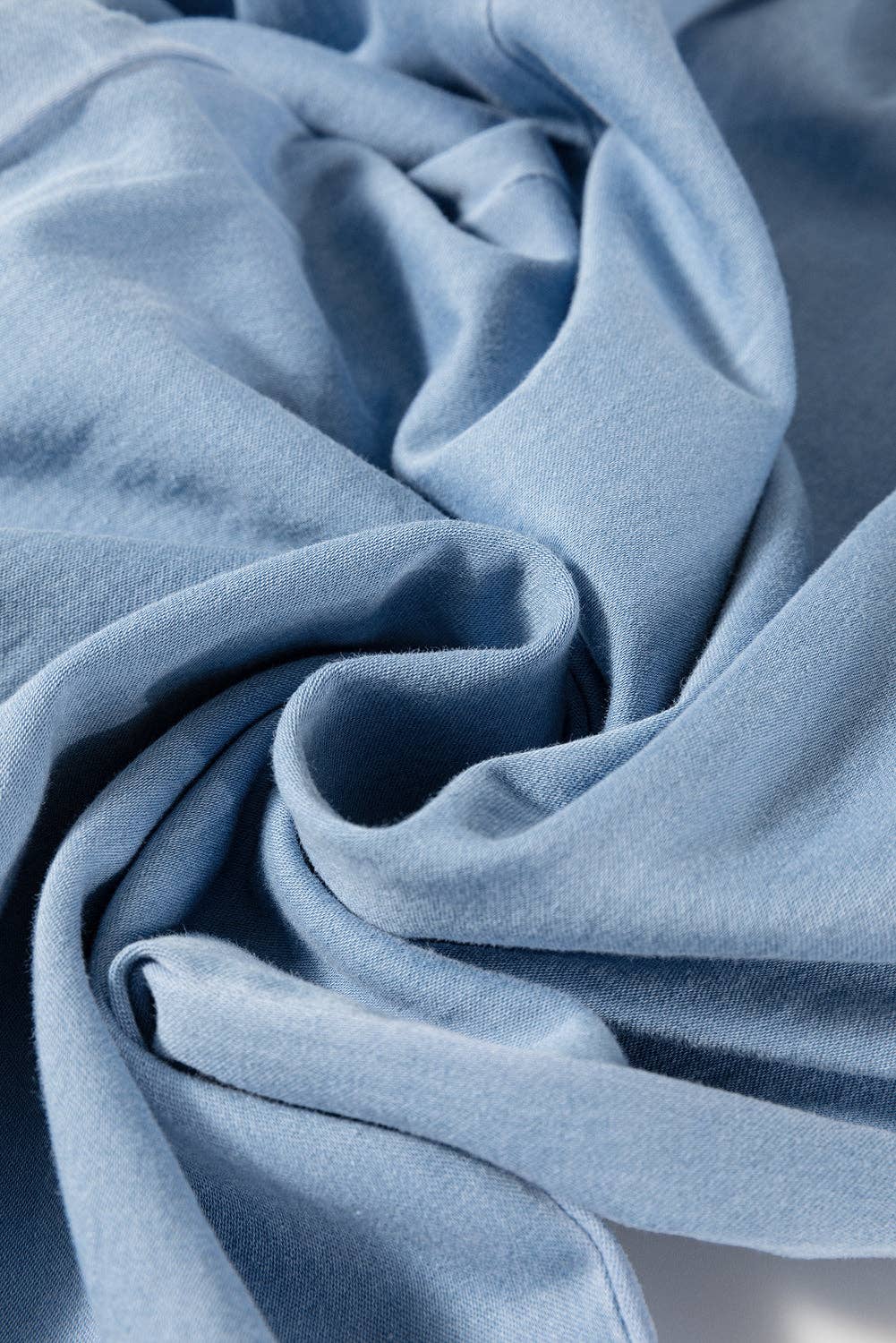 Plus Size Denim Chambray High Waist Jeans