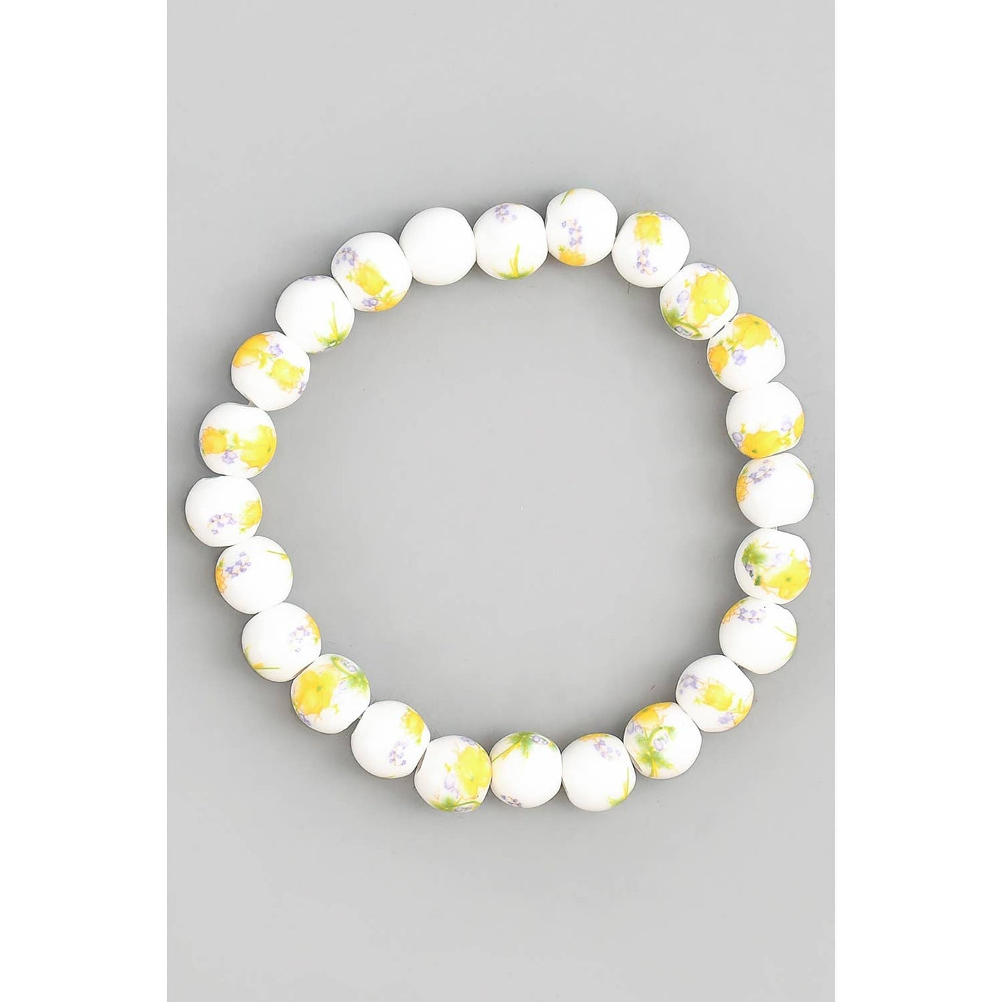 PORCELAIN BALL STRETCH BRACELET
