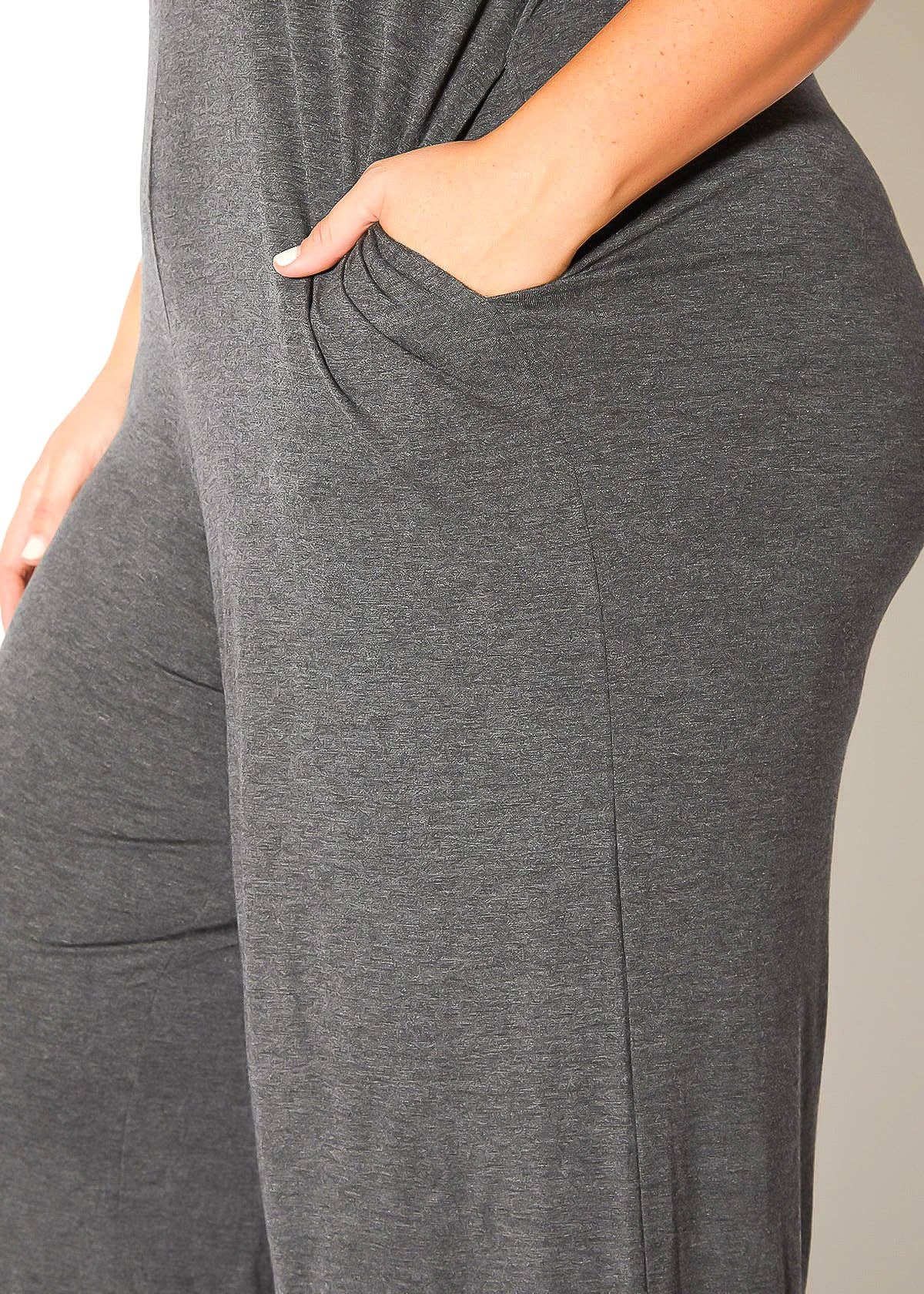 Bellatrix Plus Size Off Shoulder Wide Leg Jumpsuit