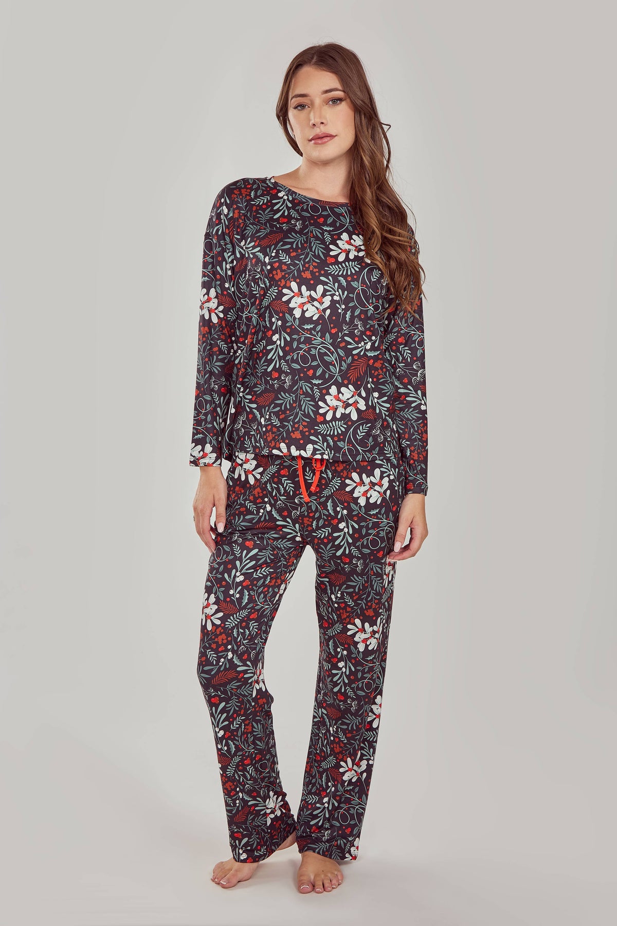 Holly Ultra Soft Floral Sleep-Lounge Pant Set