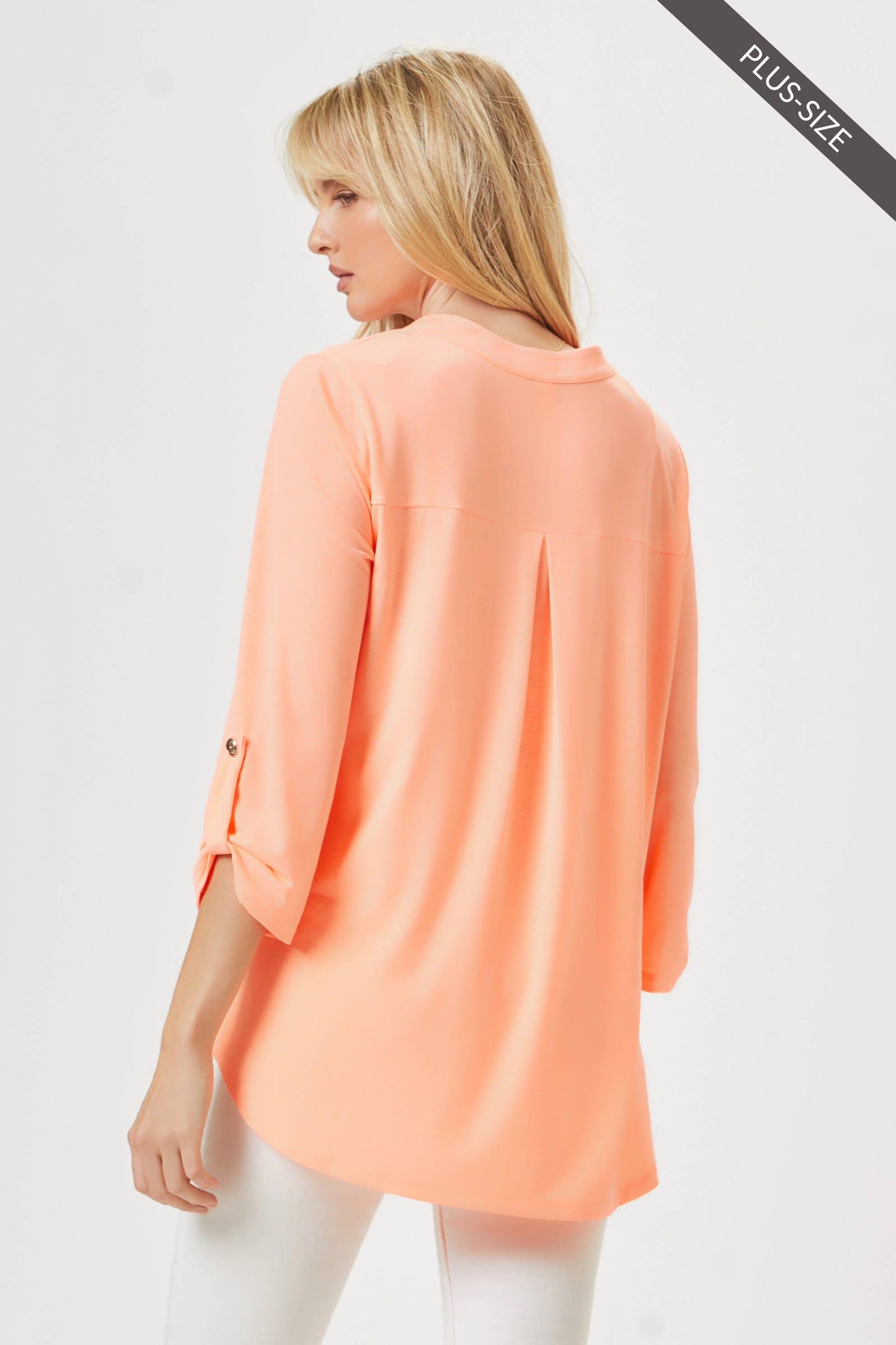 PLUS SIZE Lizzy 3/4 Wrinkle Free Top