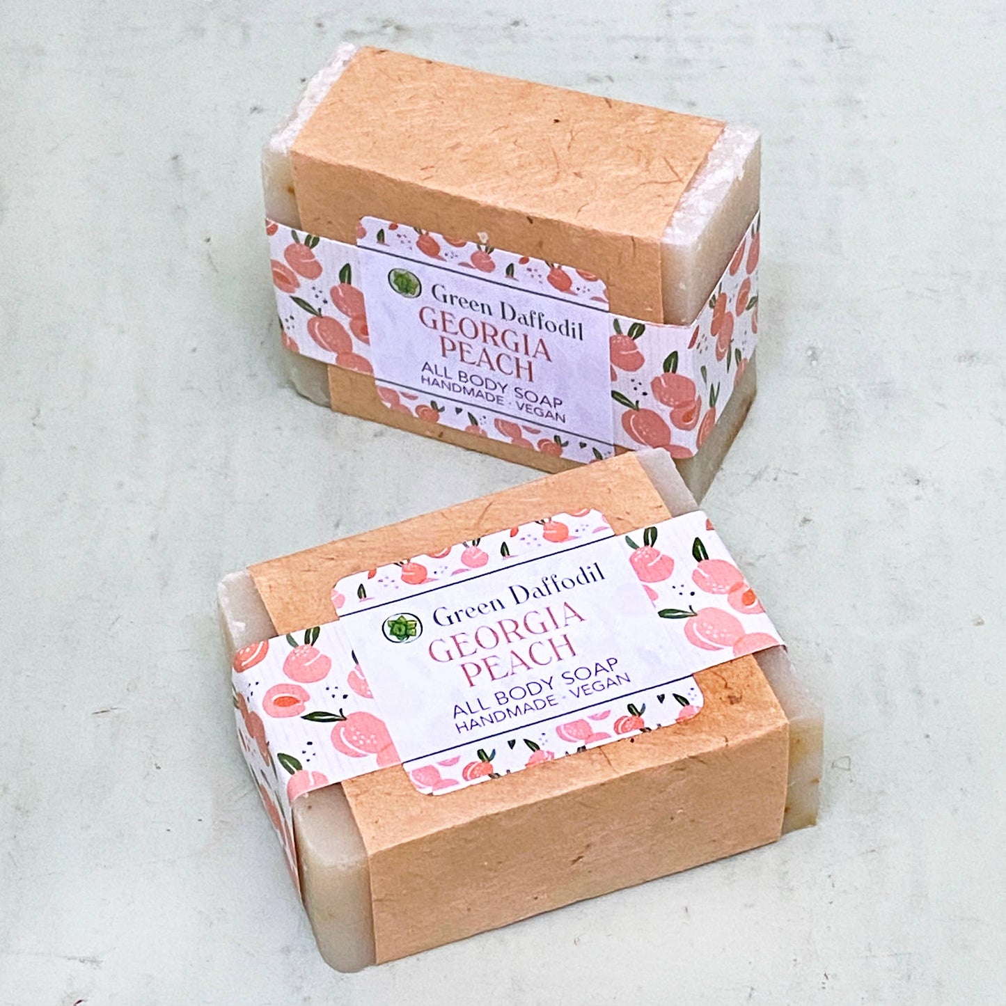 Georgia Peach Natural  Handmade Bar Soap