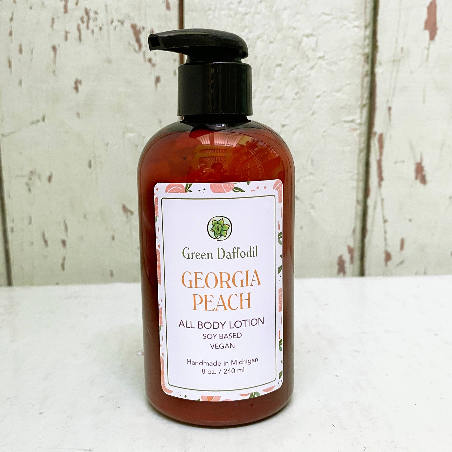 Georgia Peach Soy Lotion Pump Bottle