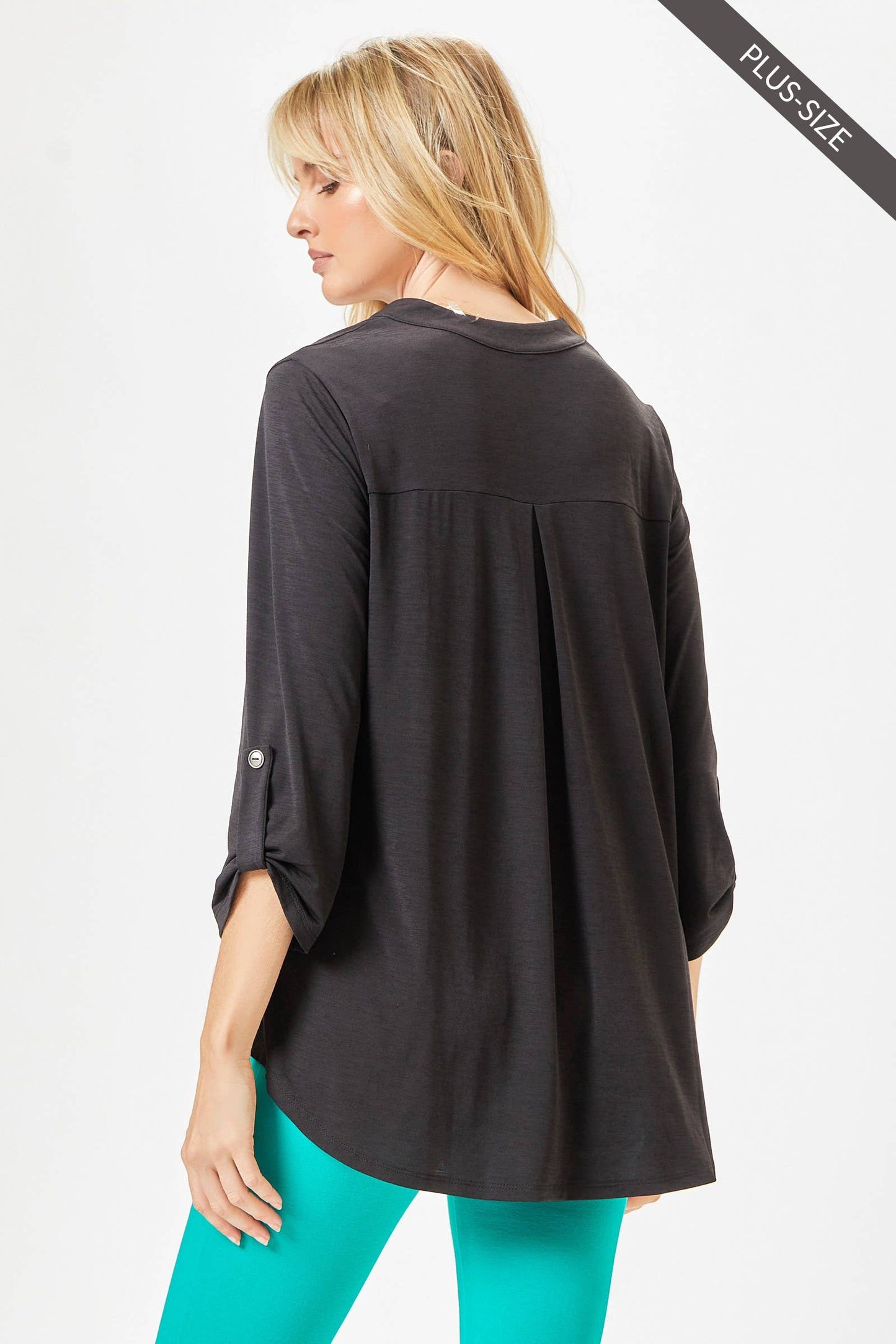 PLUS SIZE Lizzy 3/4 Wrinkle Free Top