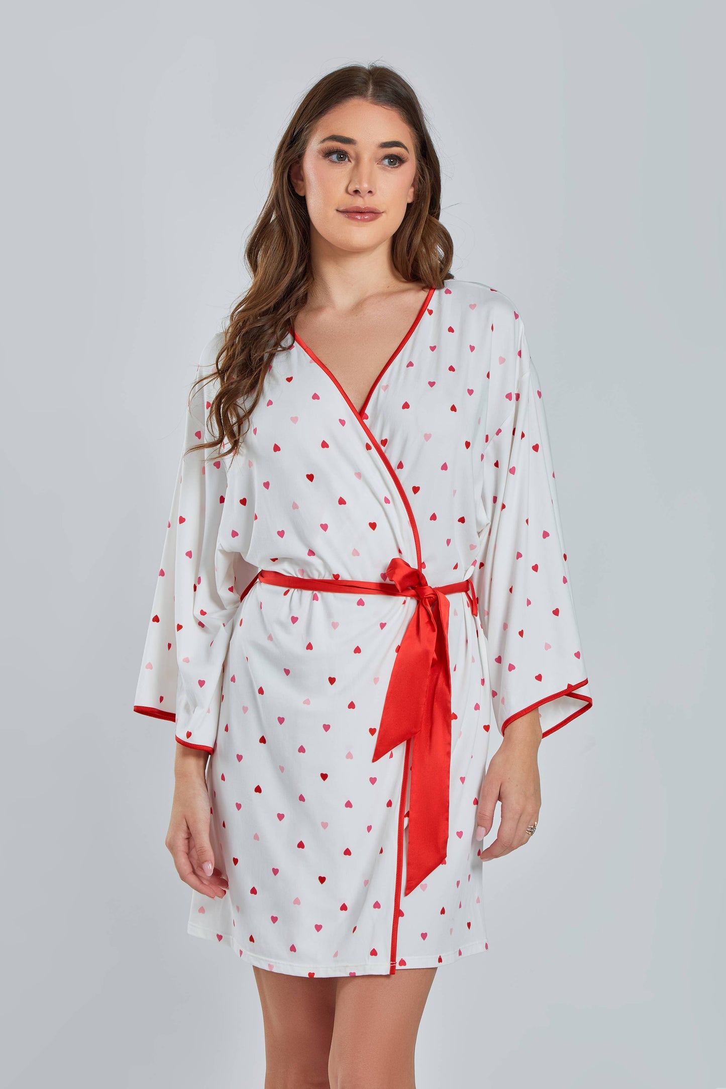 Angela Heart Womans Notch Collar Knit PJ Pant Set