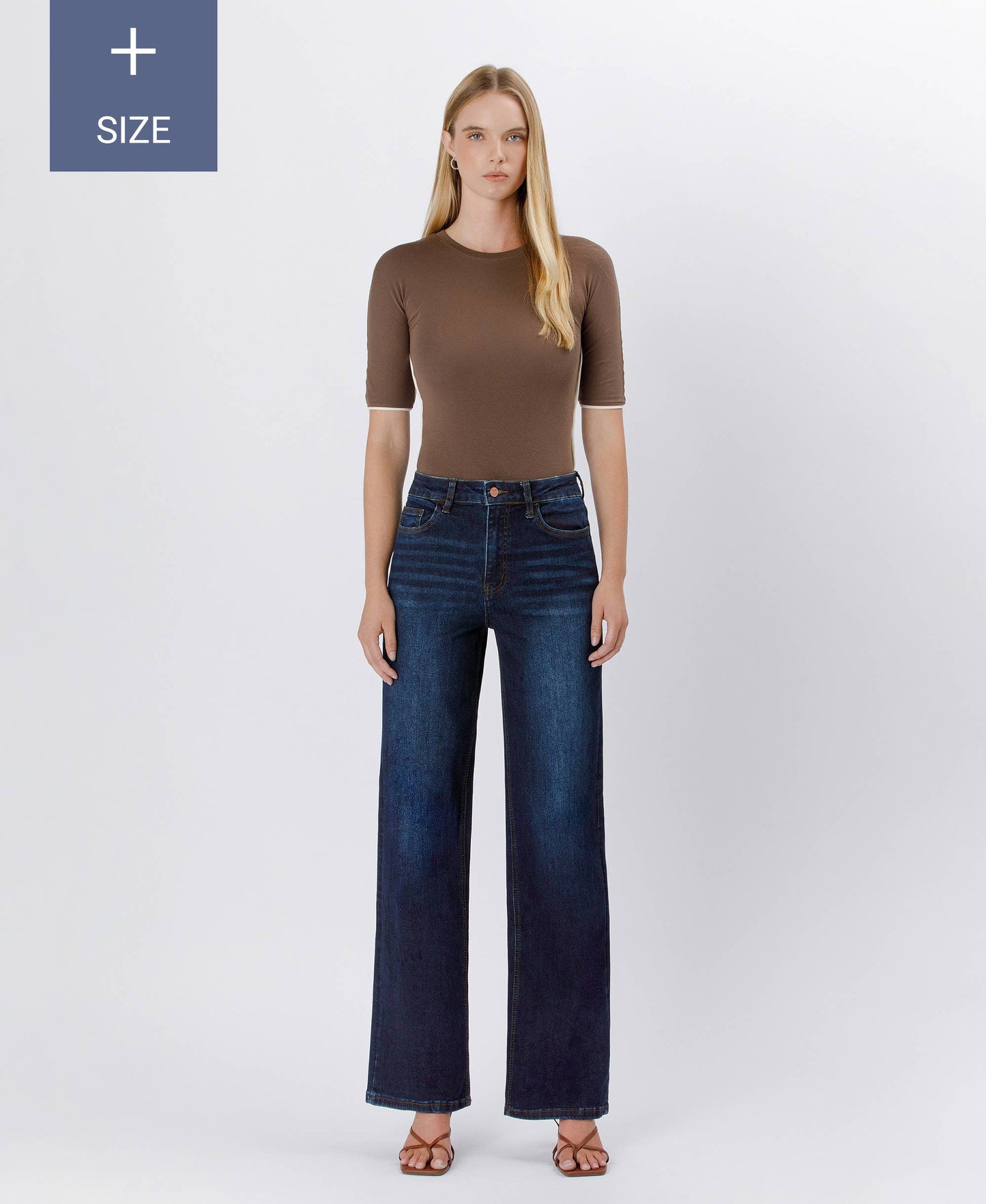 PLUS SIZE 90'S VINTAGE SUPER HIGH RISE LOOSE JEANS LV1207-P