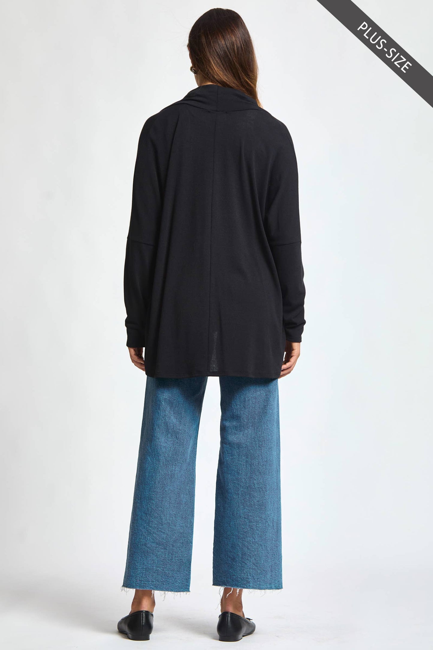 PLUS SIZE Soft Drape Hacci Wrap