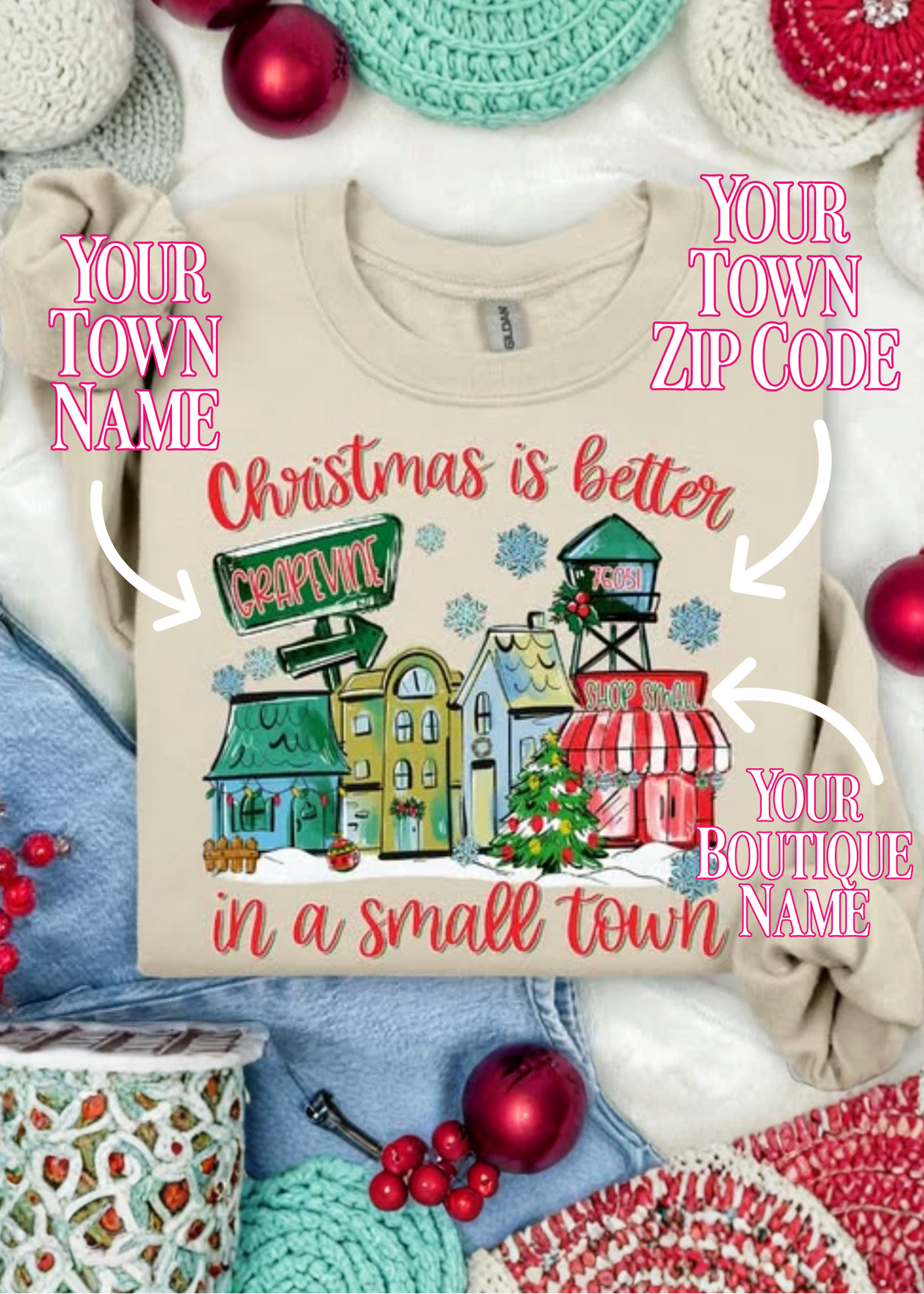 Christmas Small Town SAND CUSTOM