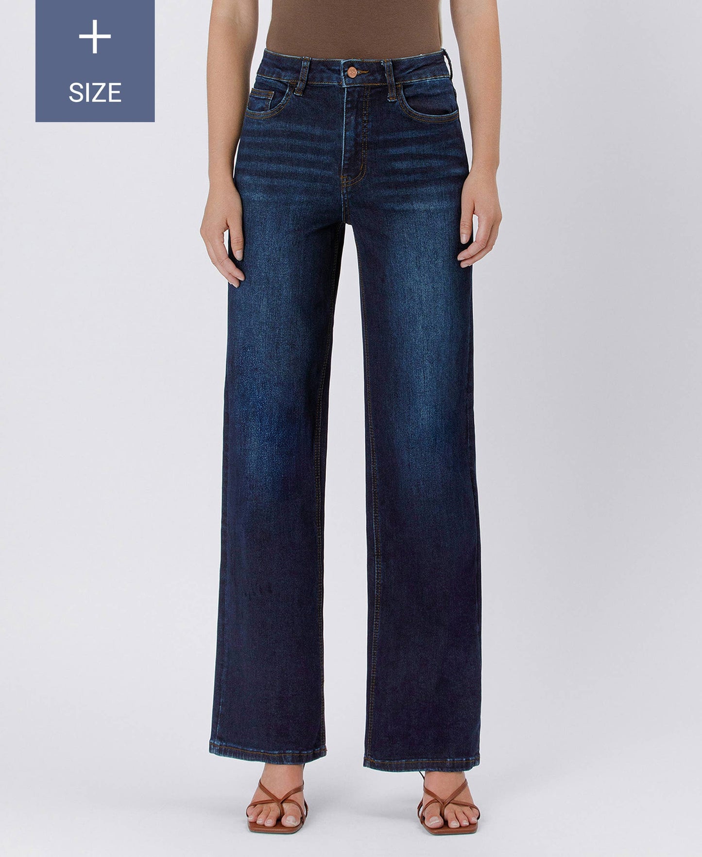 PLUS SIZE 90'S VINTAGE SUPER HIGH RISE LOOSE JEANS LV1207-P