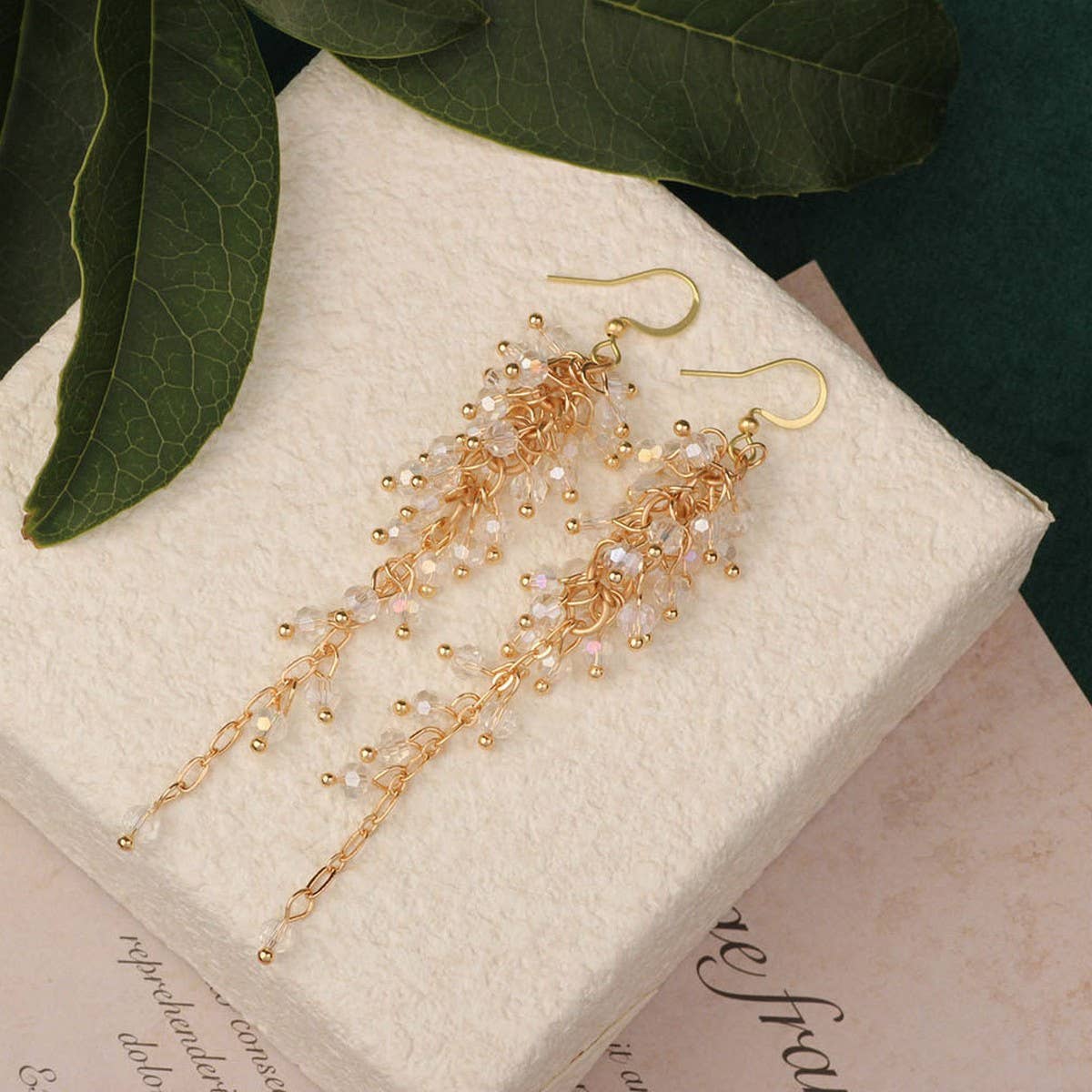 HIGH-GRADE NATURAL STONE WOVEN COLORFUL EARRINGS_CWAJE3983