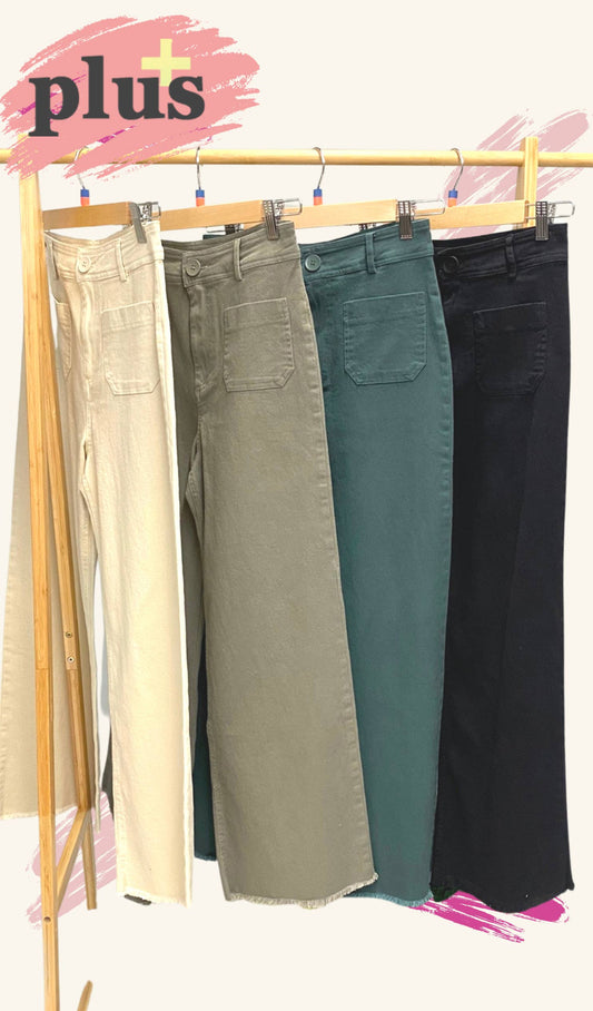 [✨BEST SELLER] 4 pocket stretchy twill pants PLUS