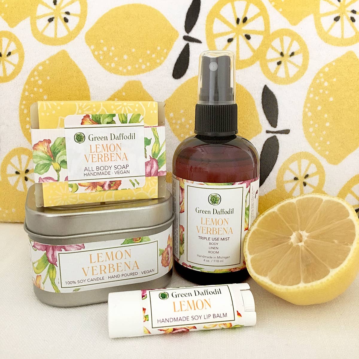 Lemon Verbena Natural Handmade Bar Soap - Citrus