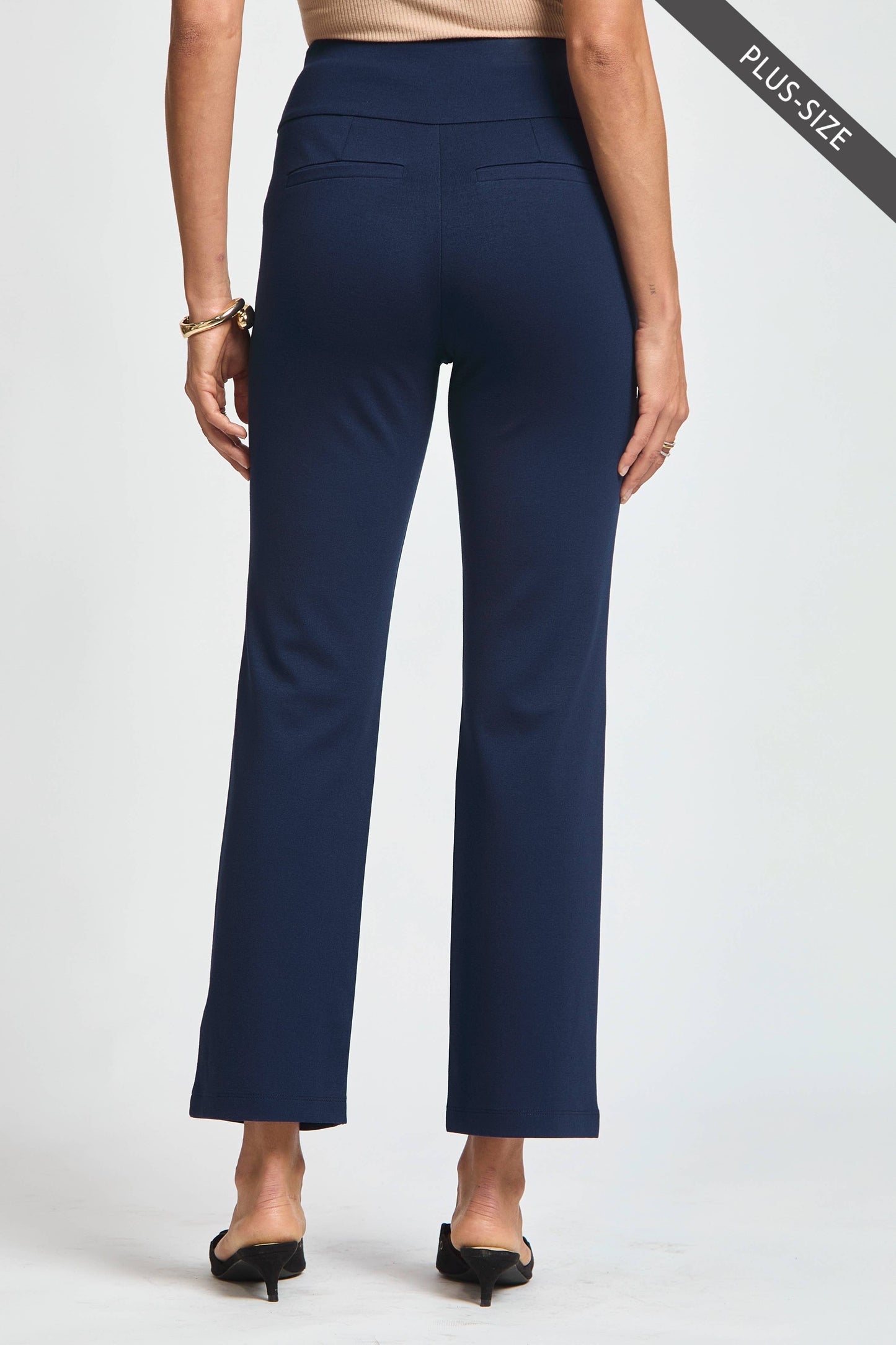 PLUS SIZE Magic High Slim Straight Pants MDS-STRAIGHTP