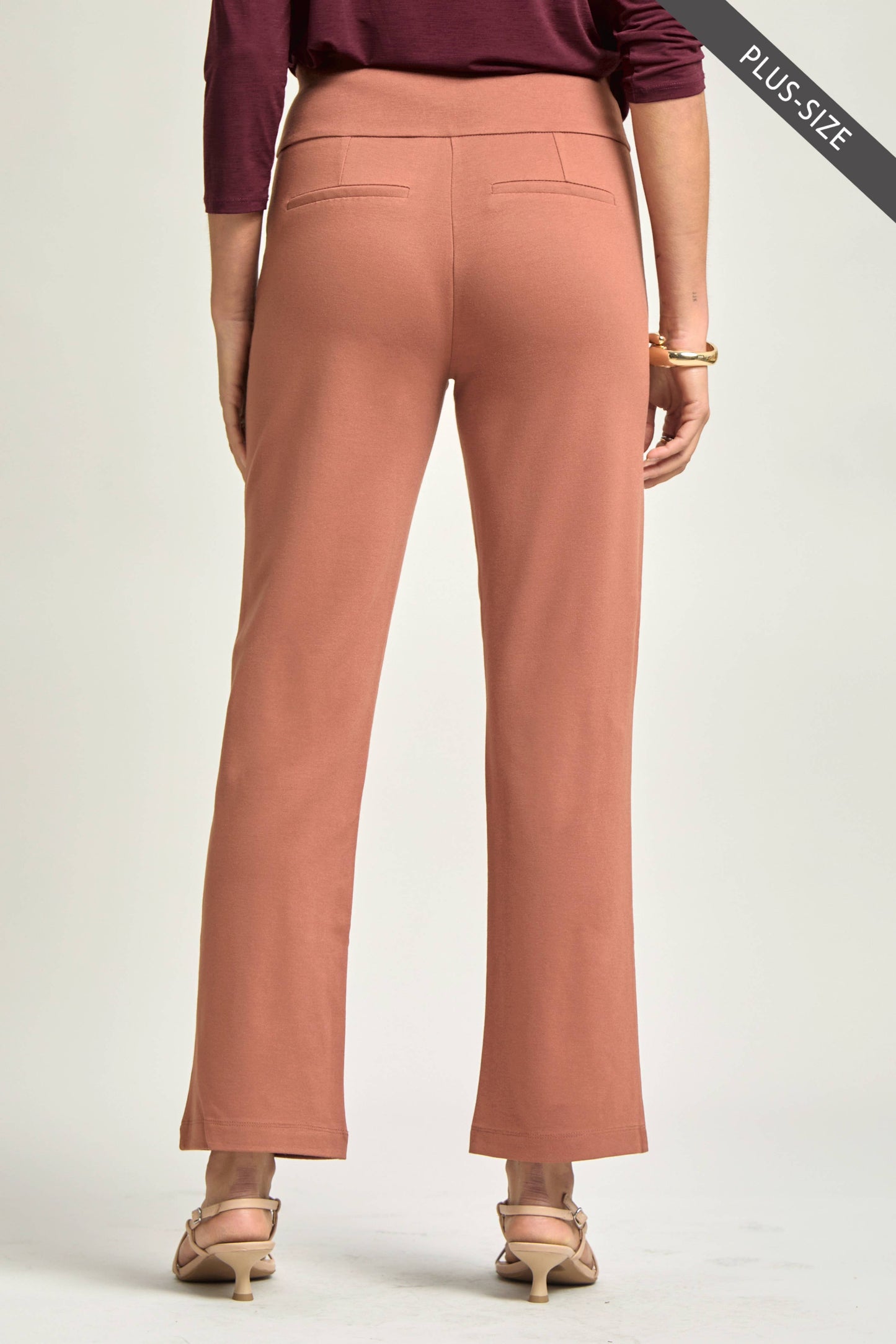 PLUS SIZE Magic High Slim Straight Pants MDS-STRAIGHTP