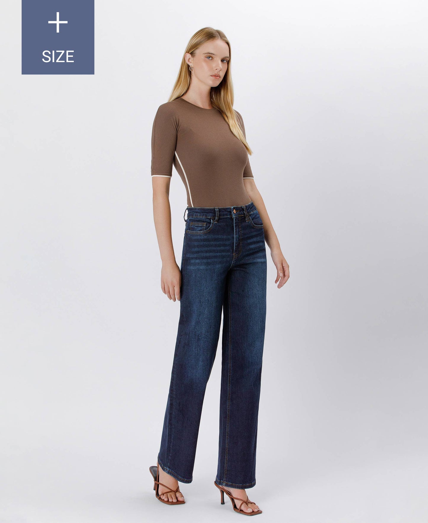PLUS SIZE 90'S VINTAGE SUPER HIGH RISE LOOSE JEANS LV1207-P