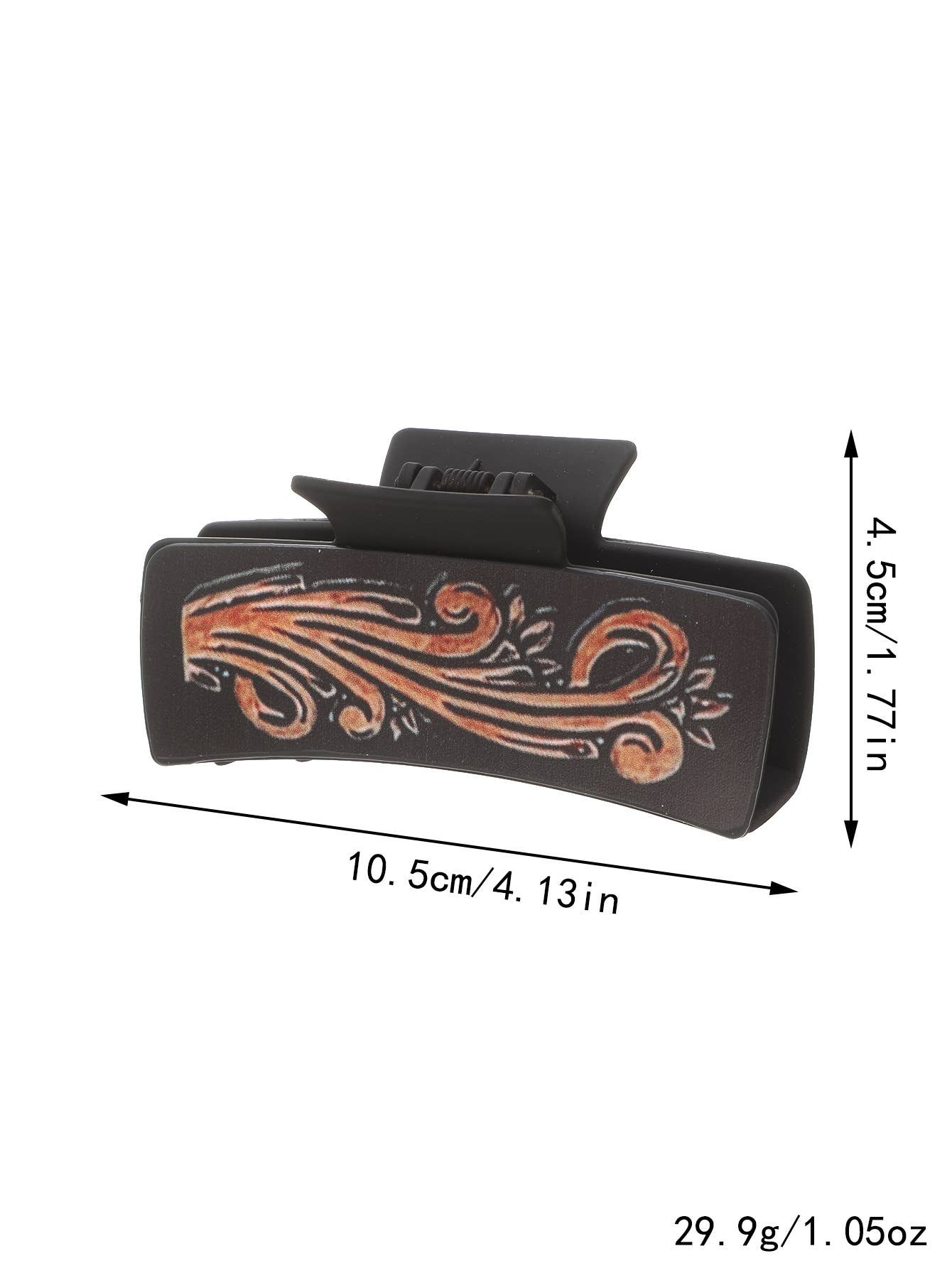 SUNFLOWER LEATHER LADIES WESTERN HAIR CLAW CLIPS_CWASC1618